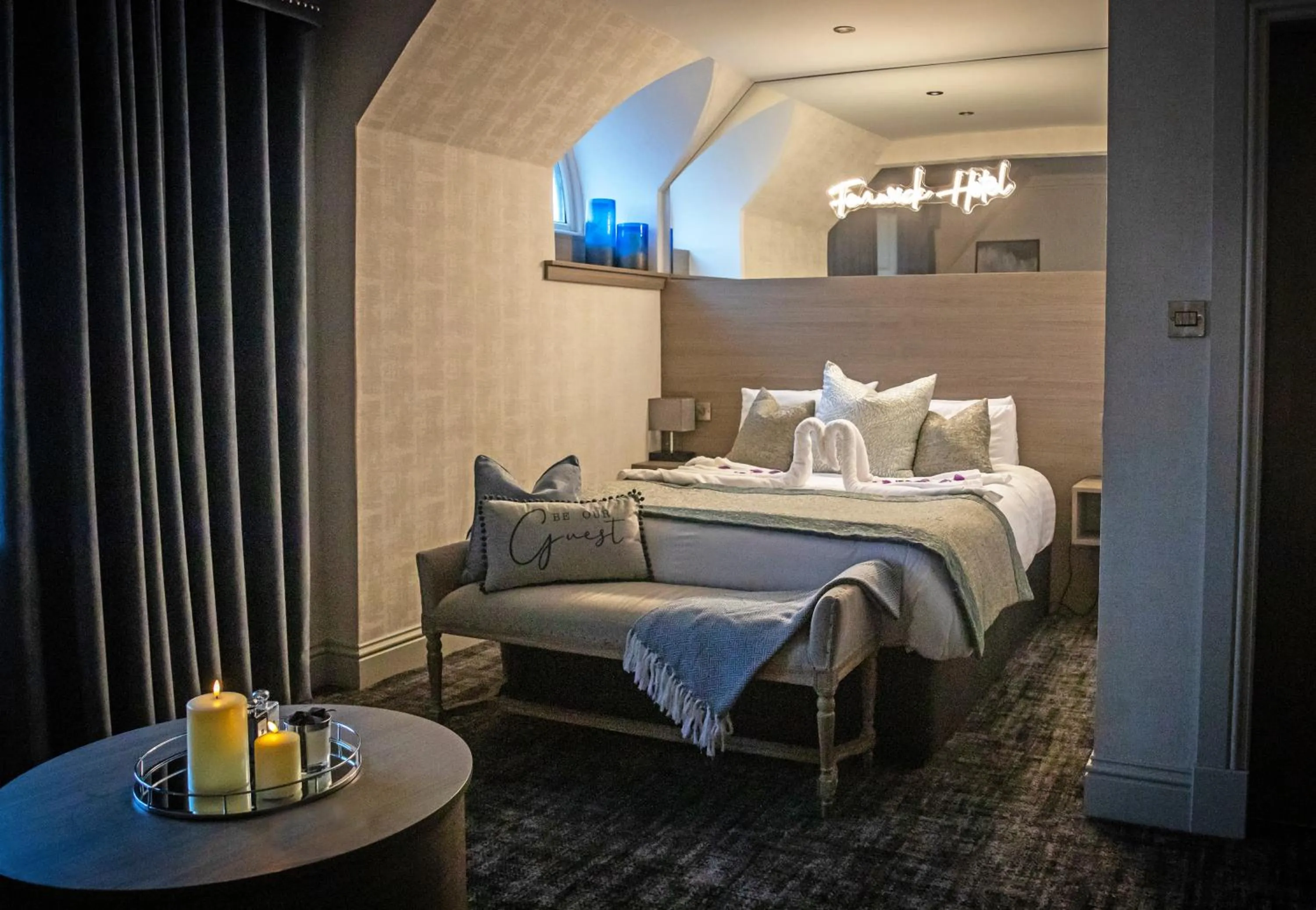 Bed in The Fenwick Hotel