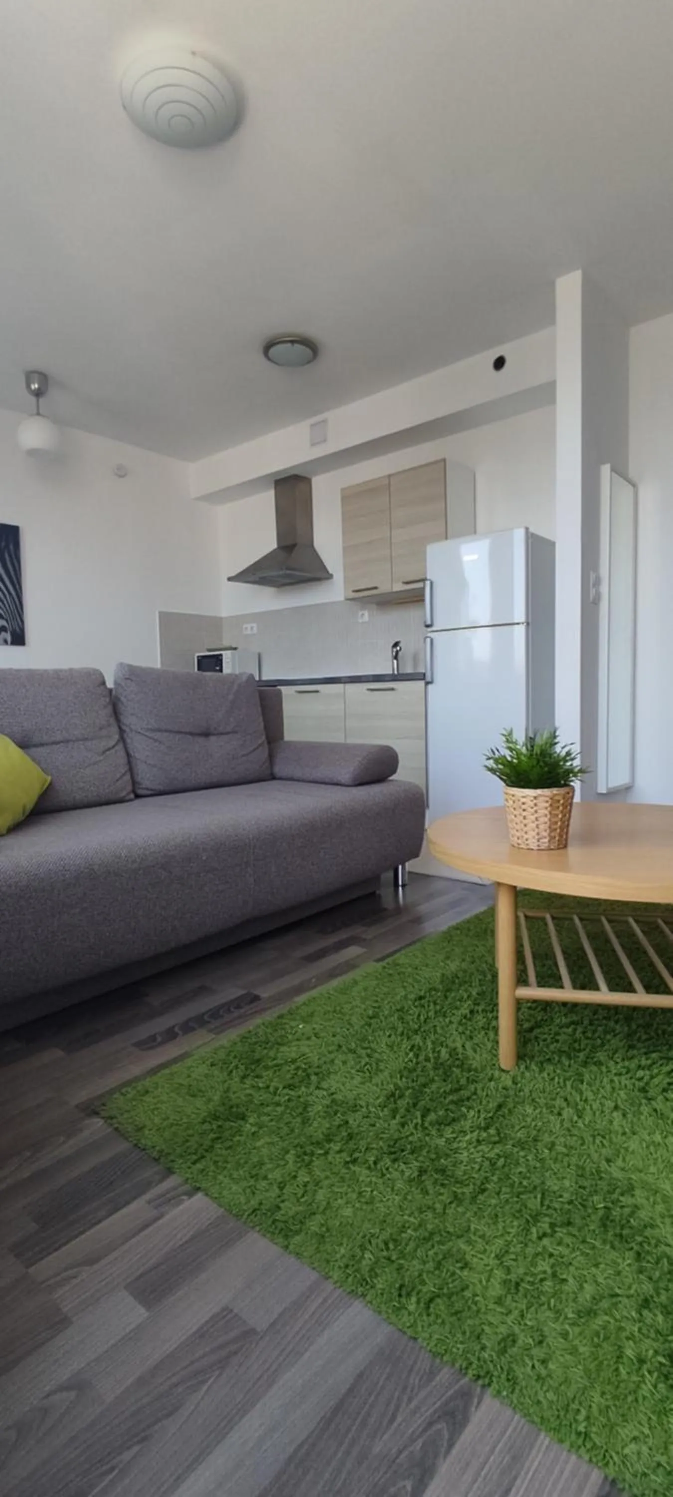 kitchen in Corvin Center Suites