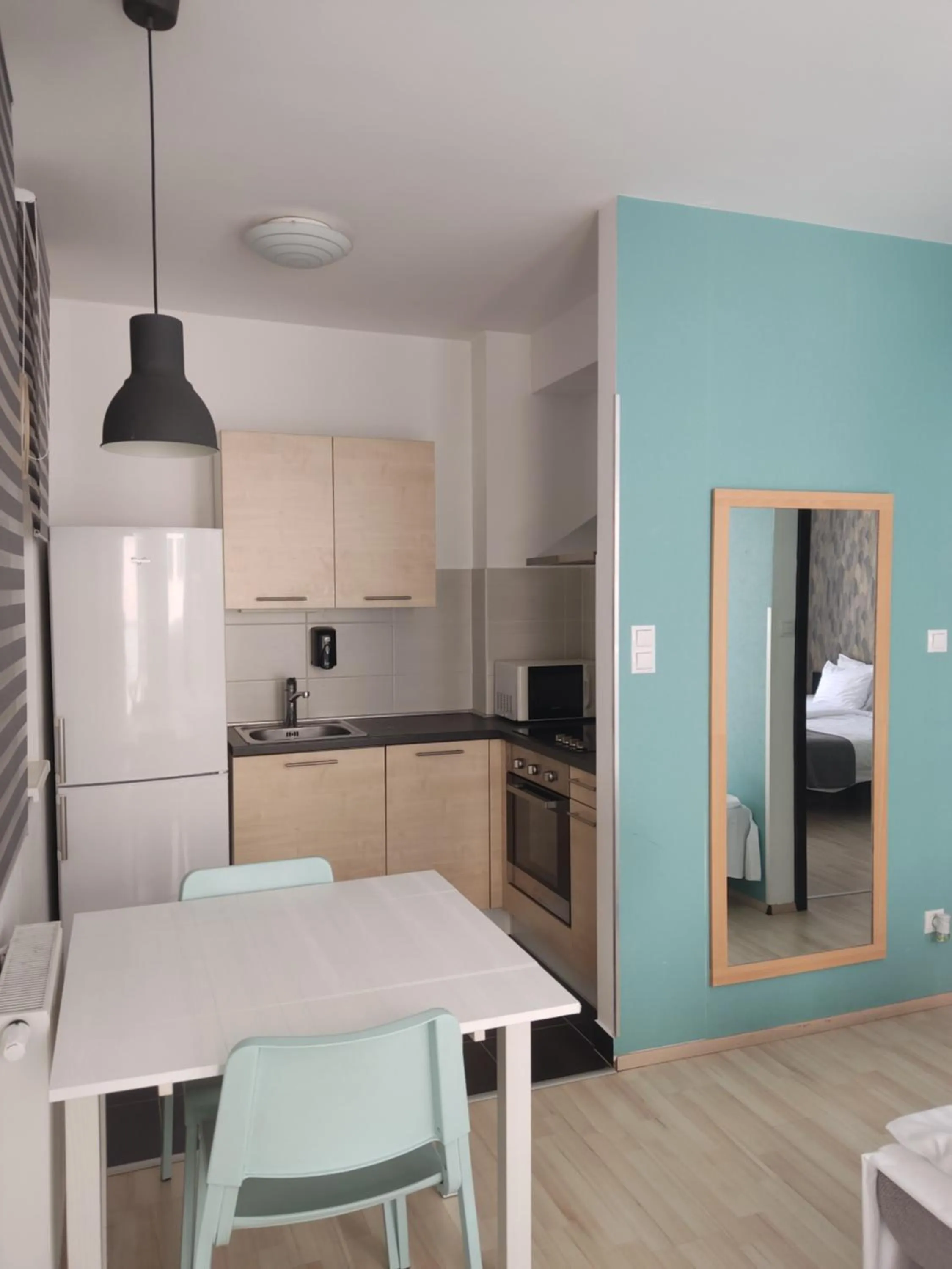 Dining area in Corvin Center Suites