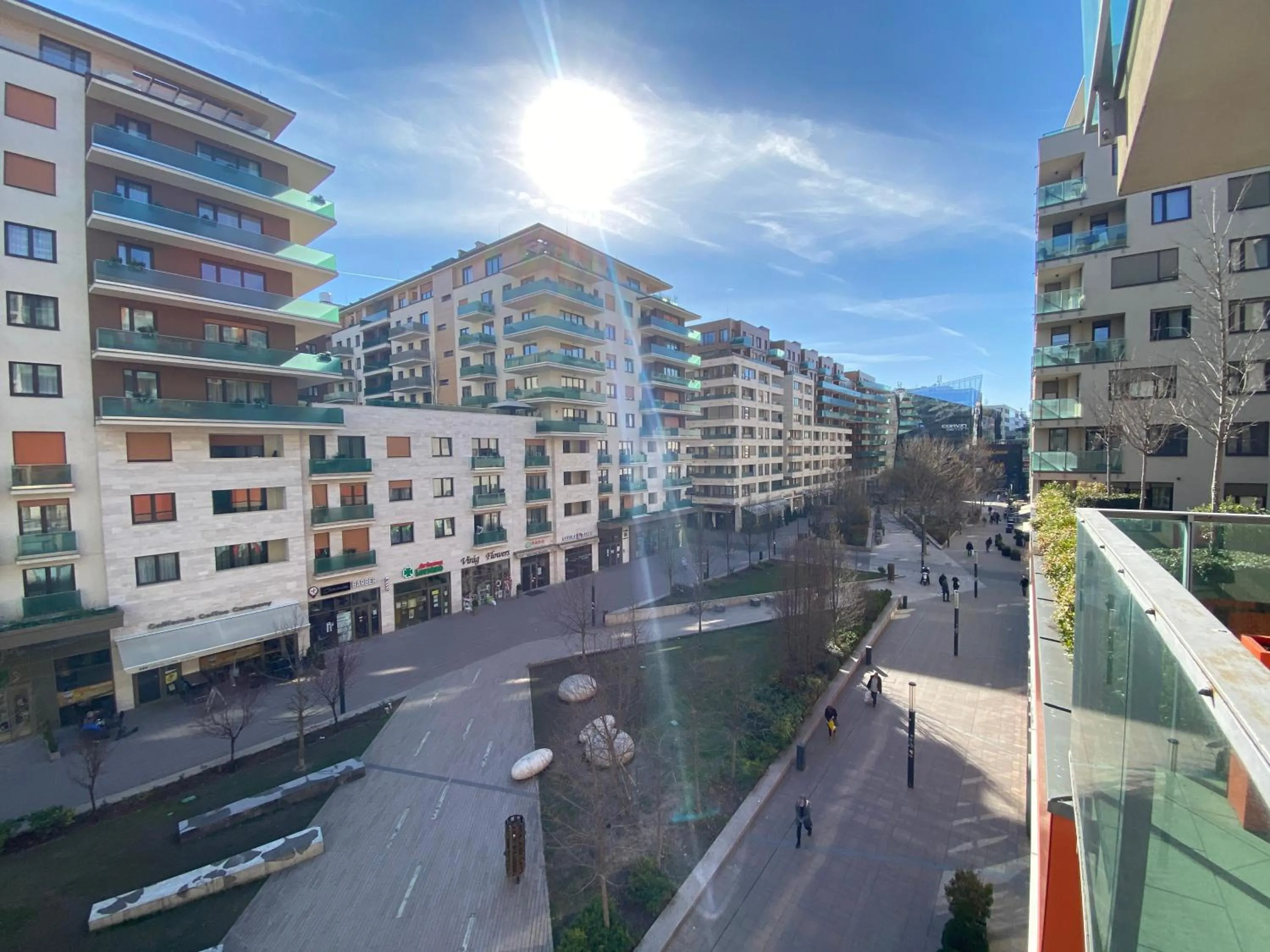 Balcony/Terrace in Corvin Center Suites