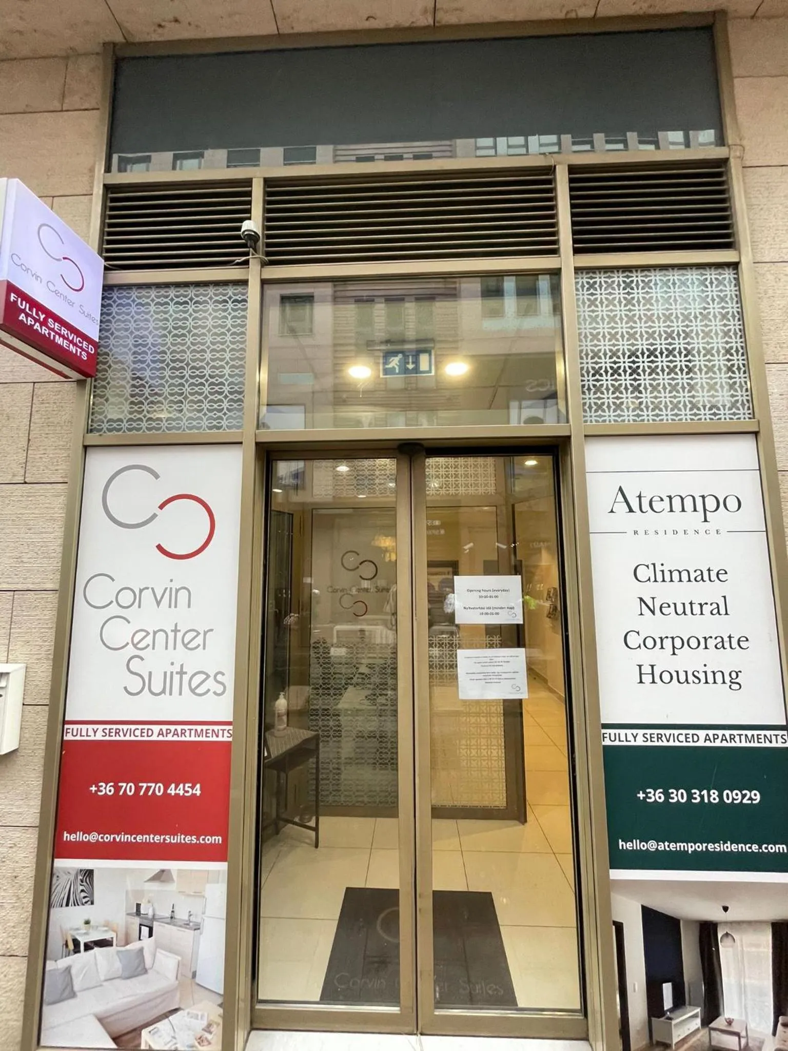Lobby or reception in Corvin Center Suites