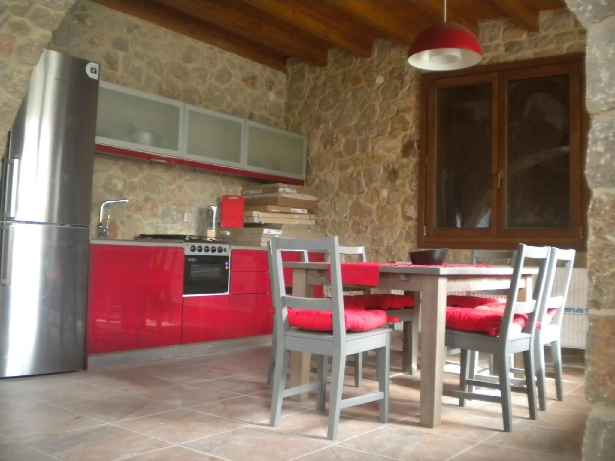 Kitchen or kitchenette in Pyrgos Luxury Country Home