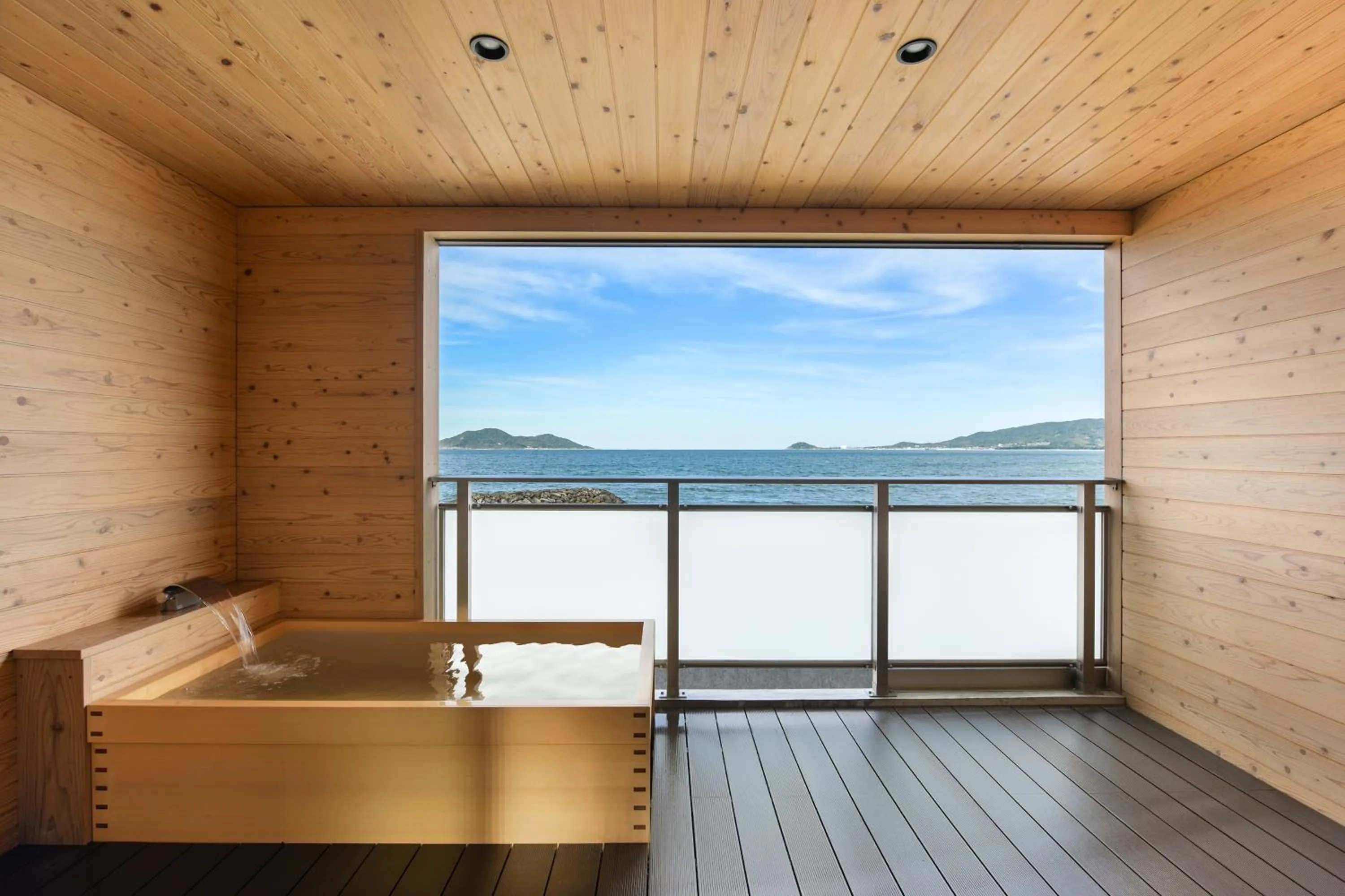 Open Air Bath in Genkai Ryokan