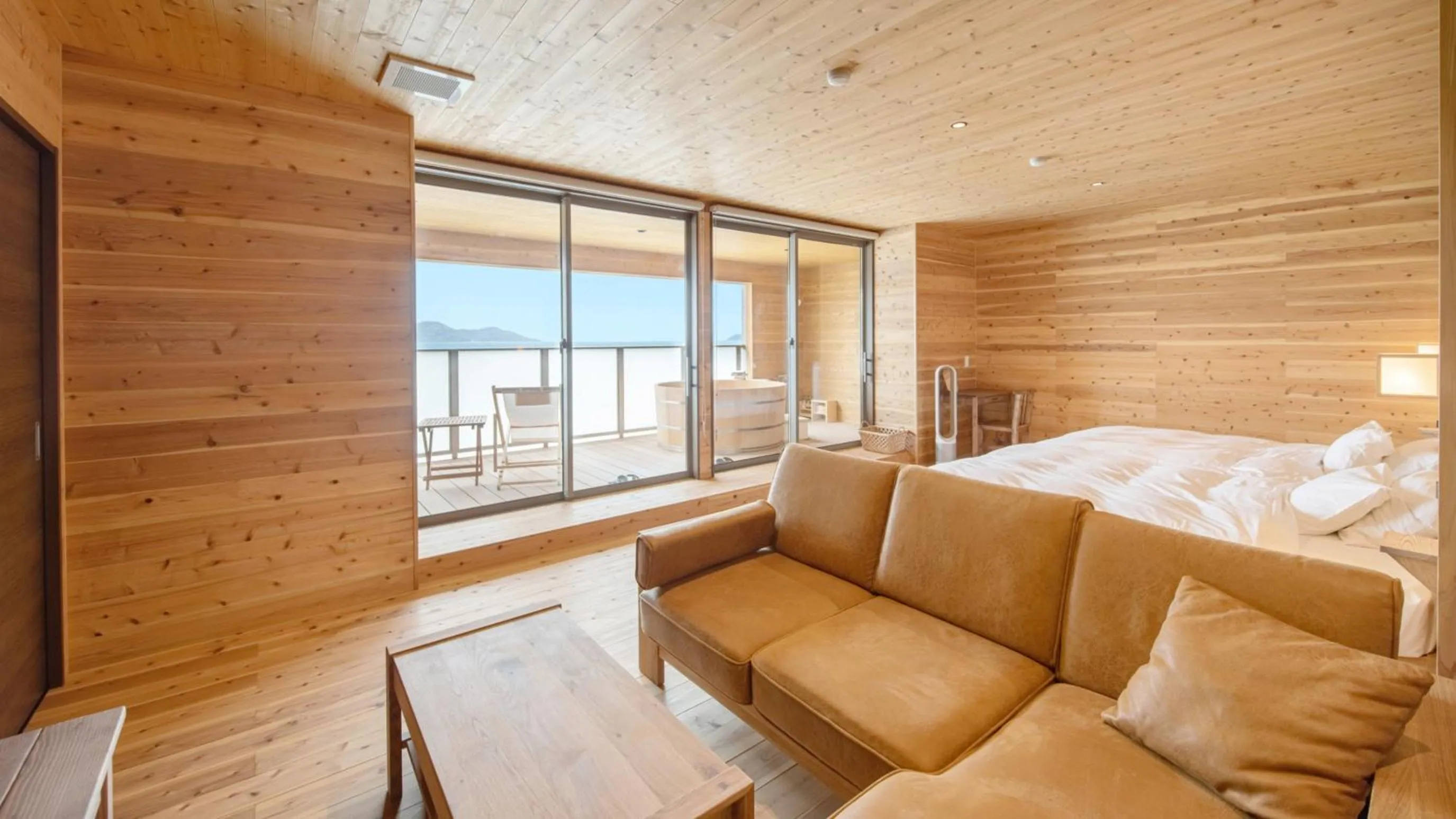 Photo of the whole room, Bed in Genkai Ryokan