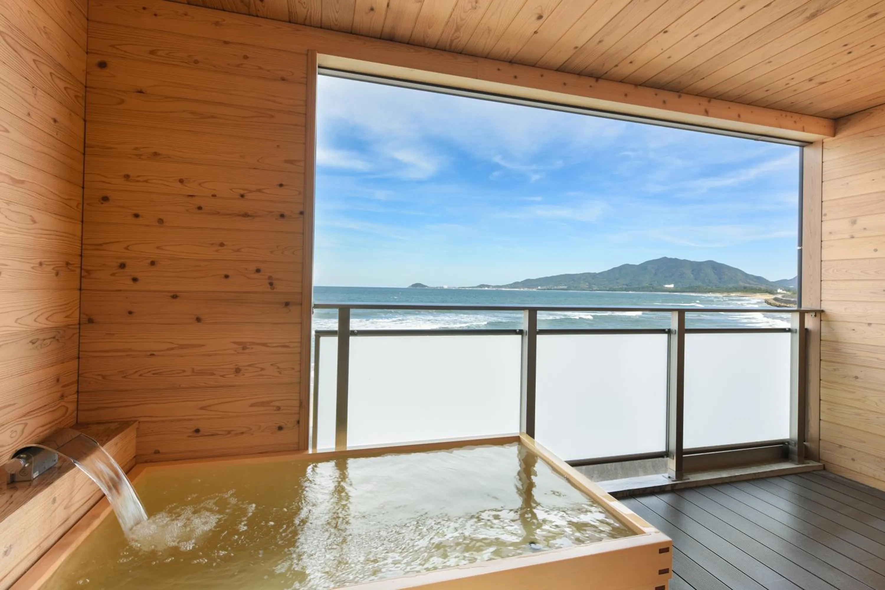 Open Air Bath in Genkai Ryokan