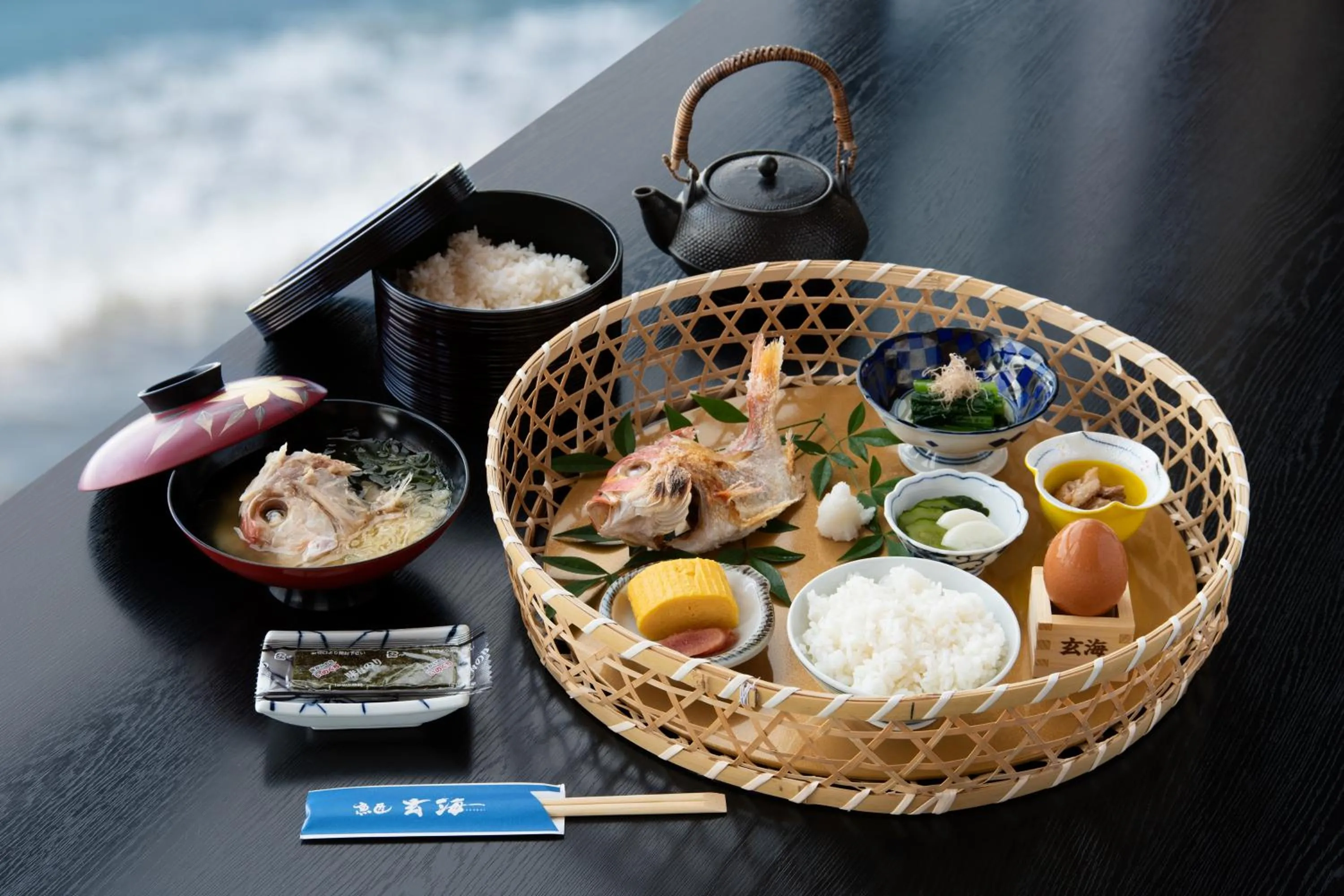 Breakfast in Genkai Ryokan