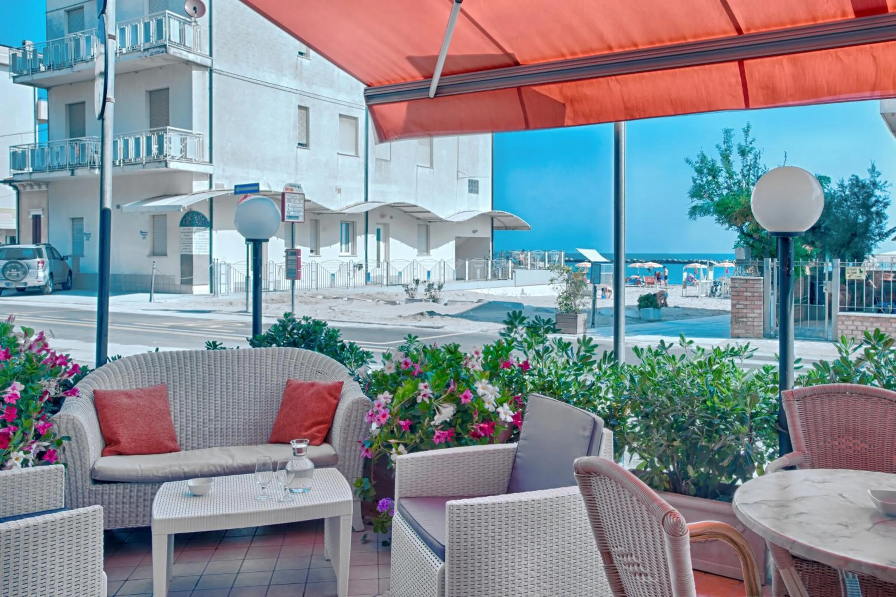 Patio in Hotel Barca D'Oro