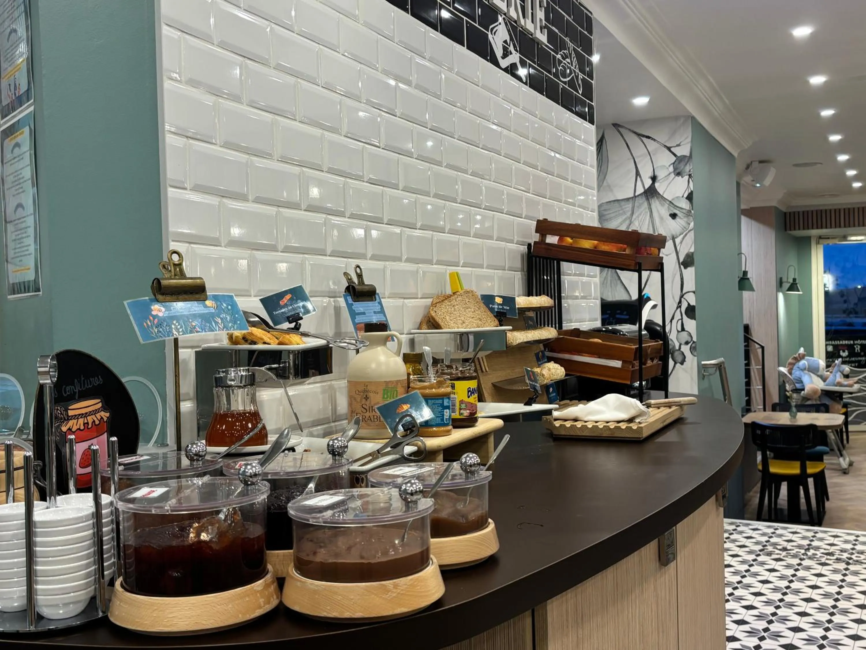 Buffet breakfast in Ambassadeur Hotel - Cherbourg Port de Plaisance