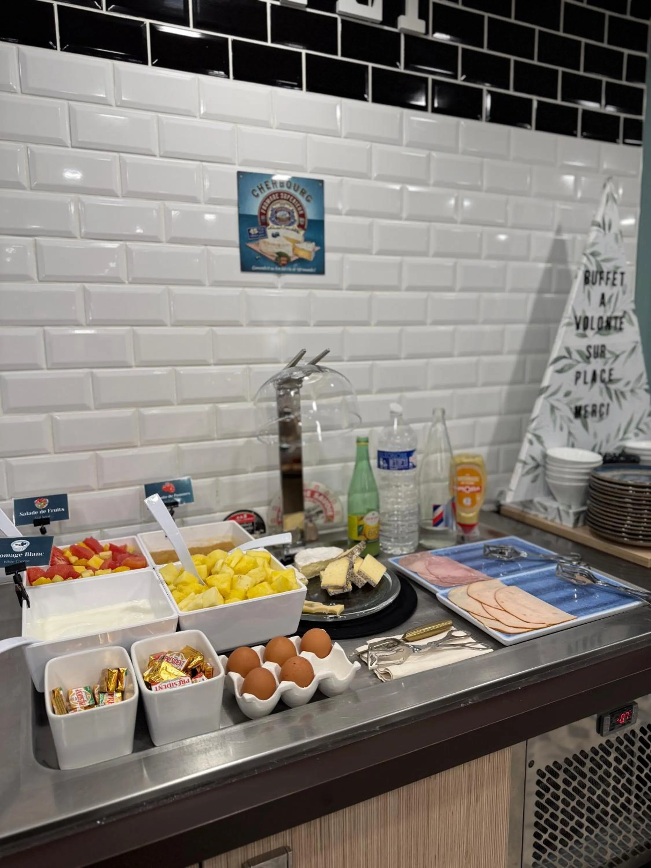 Buffet breakfast in Ambassadeur Hotel - Cherbourg Port de Plaisance