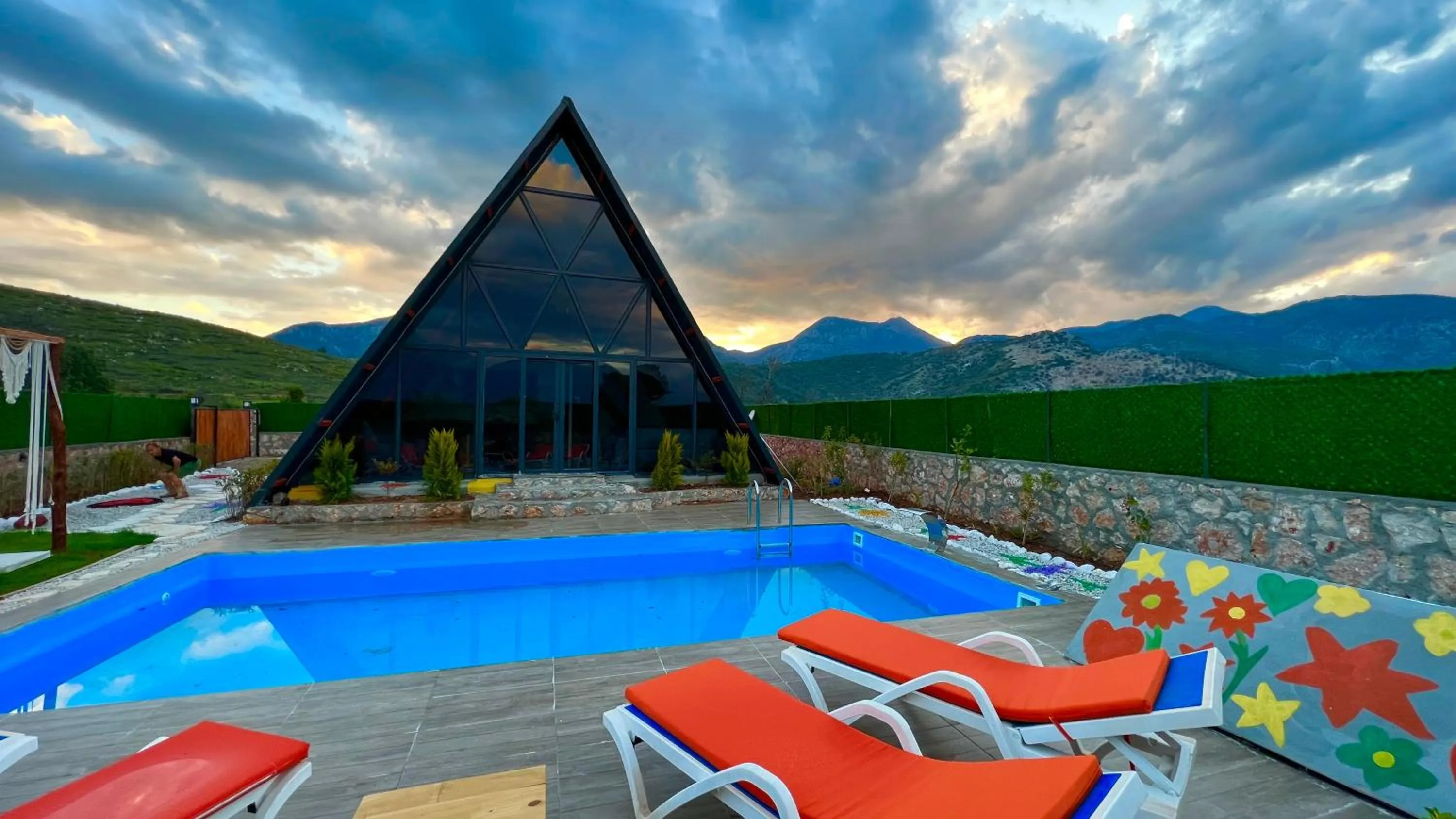 Balcony/Terrace in villa hidden paradise garden
