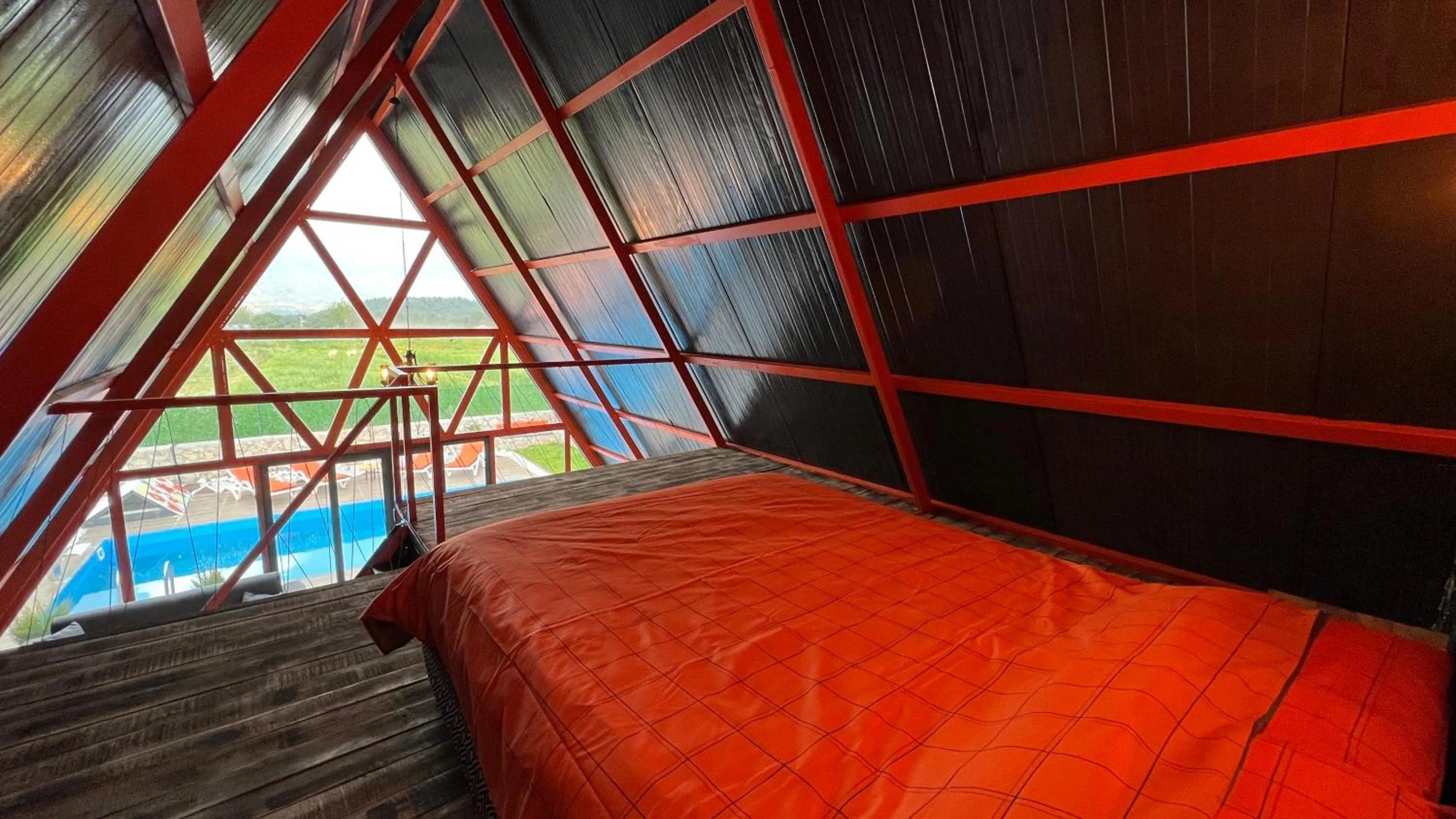 Bed in villa hidden paradise garden