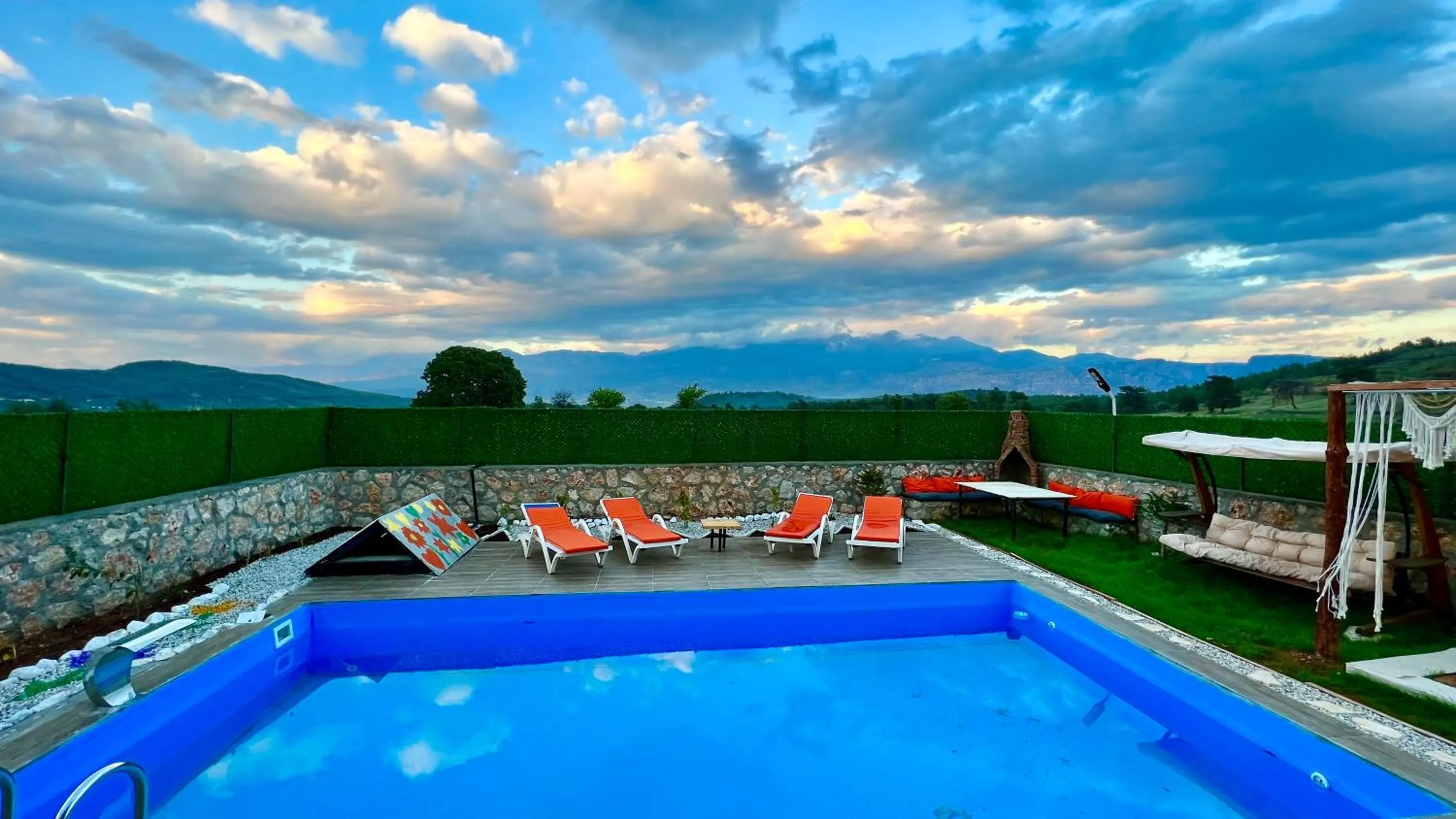 Natural landscape in villa hidden paradise garden