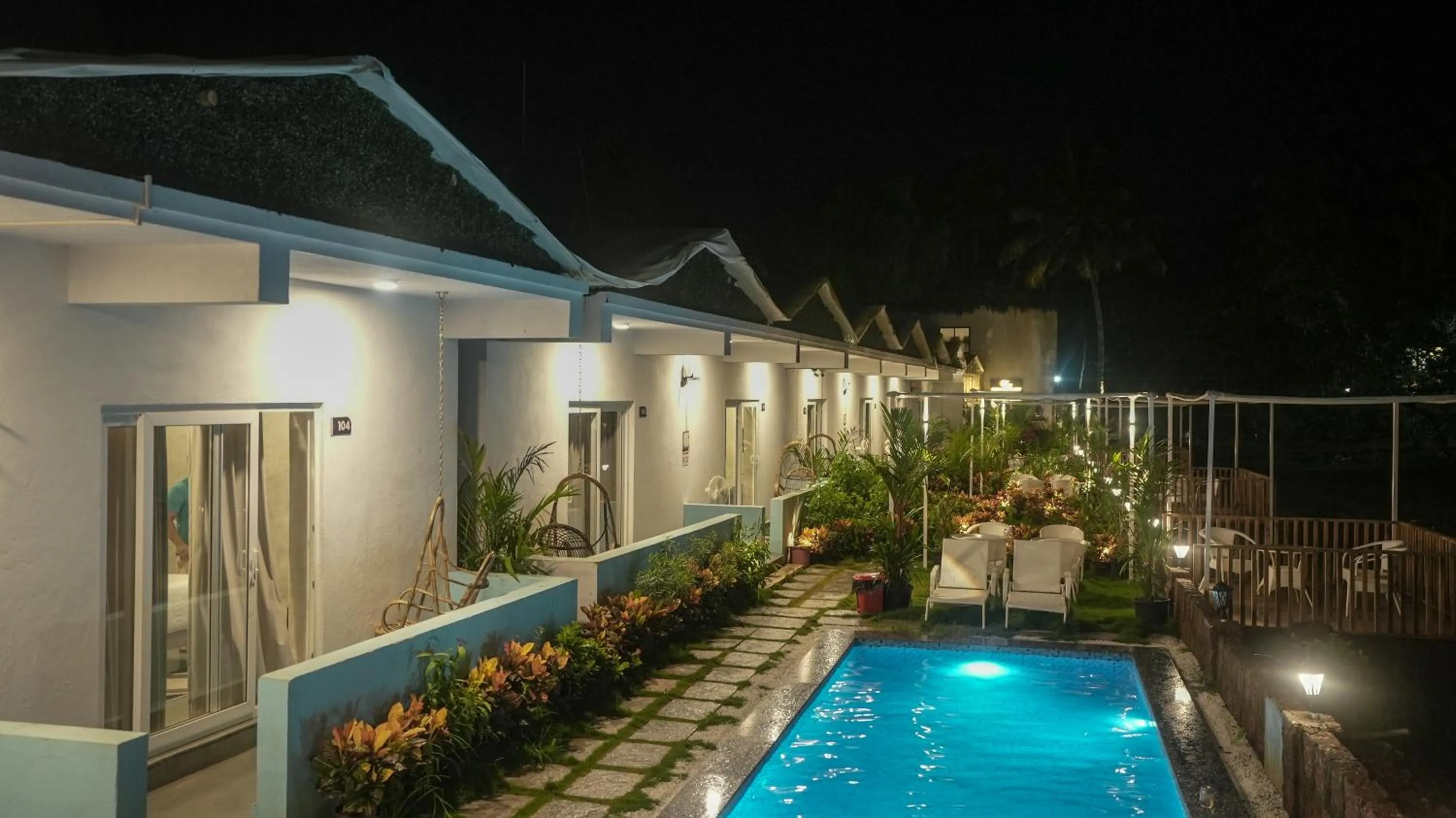 Property building in Whiteflower Resort Morjim