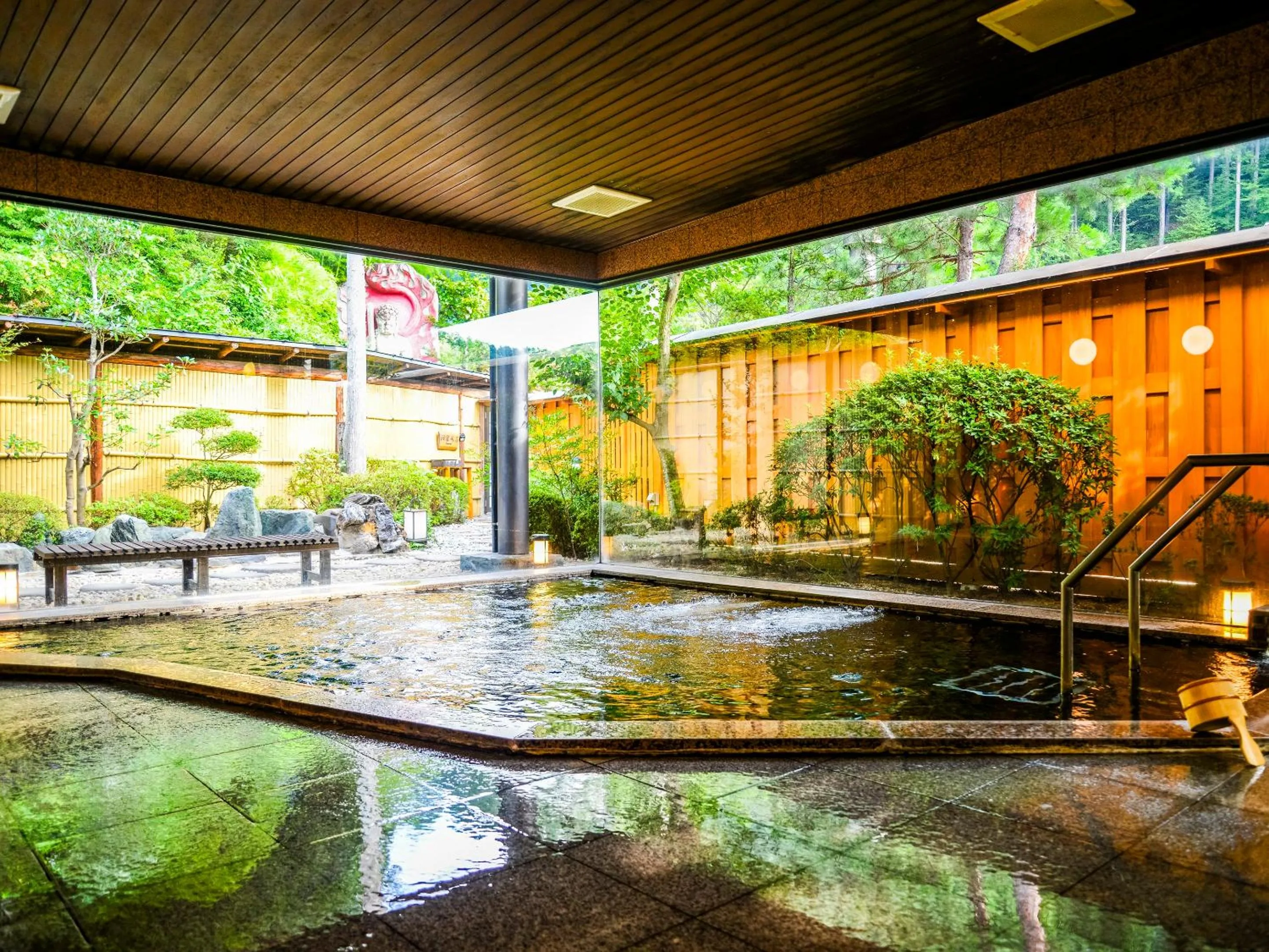 Hot Spring Bath in Fudouonsen Sawaya