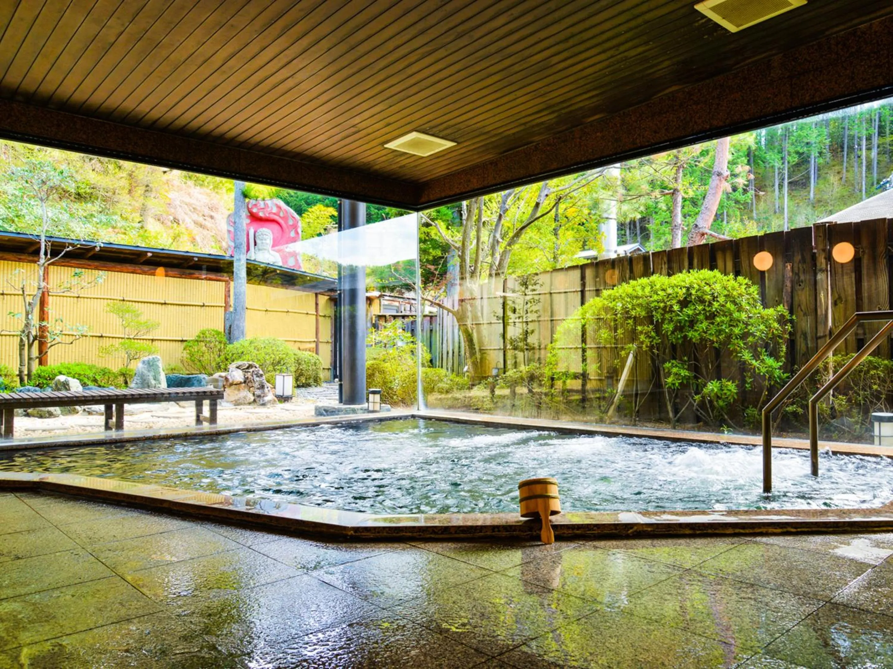 Hot Spring Bath in Fudouonsen Sawaya