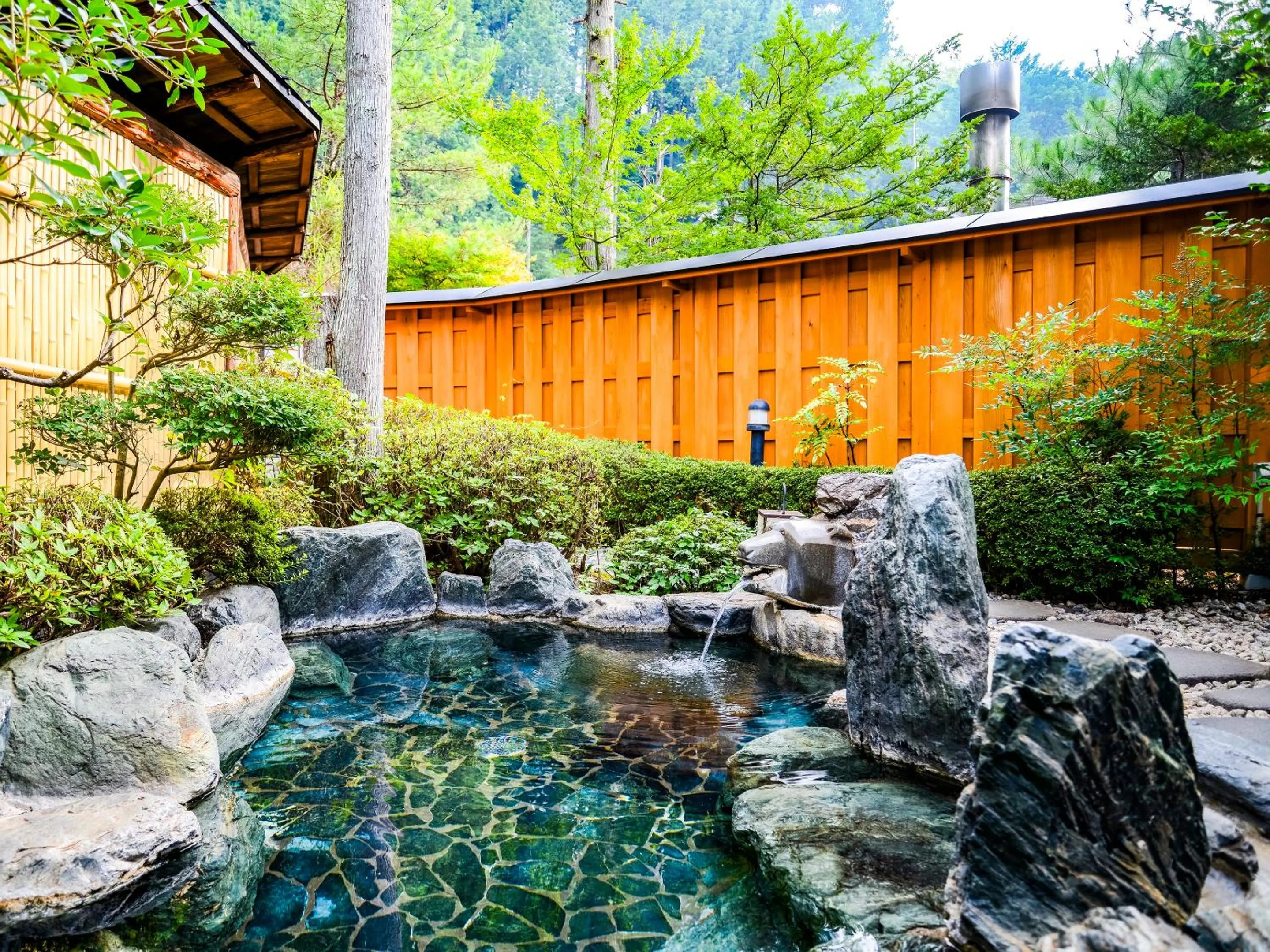 Hot Spring Bath in Fudouonsen Sawaya