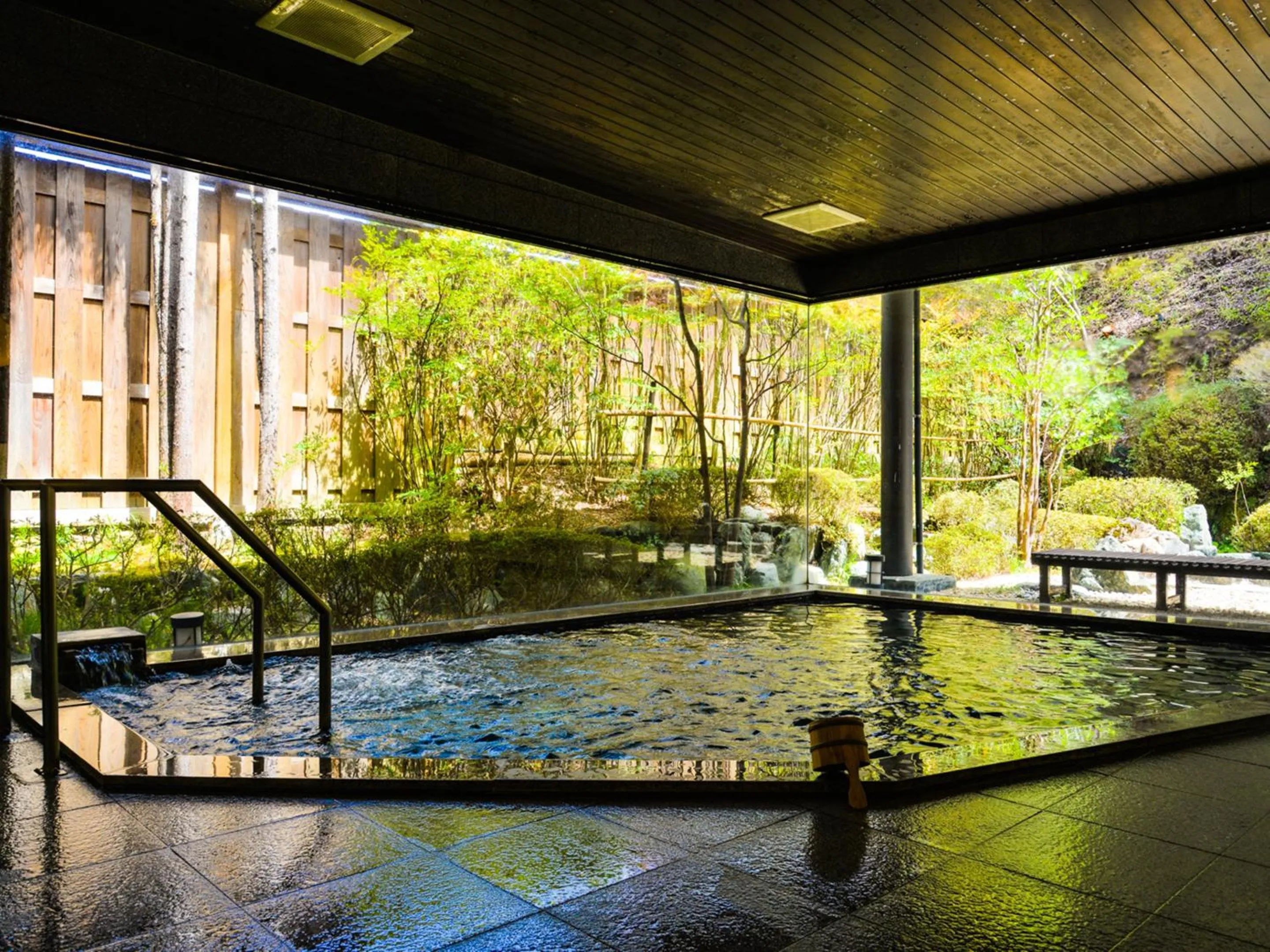 Hot Spring Bath in Fudouonsen Sawaya