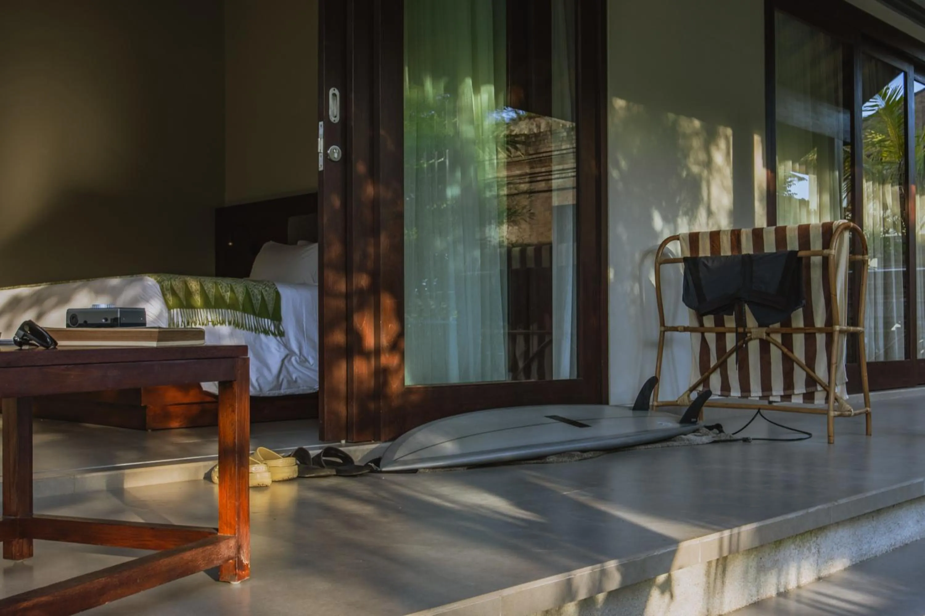 Seating area in K Ko Surf Village at Keramas