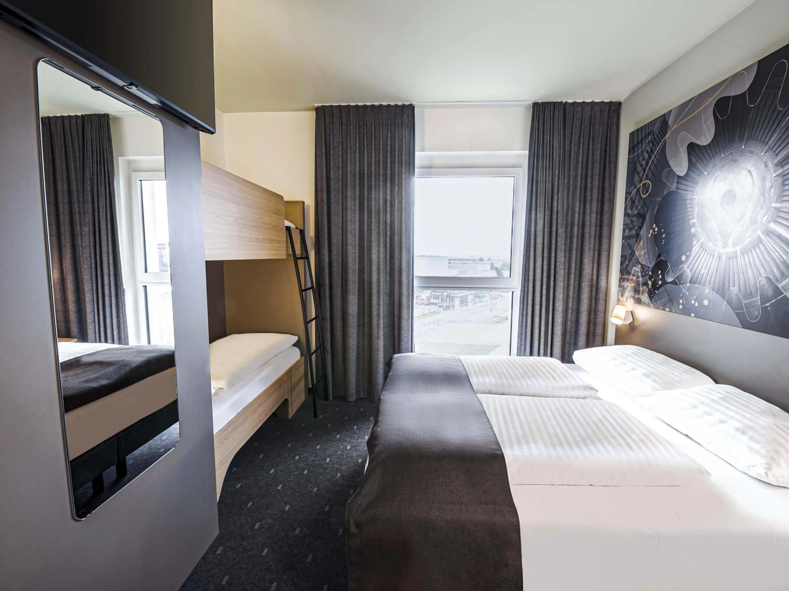 Photo of the whole room, Bed in B&B HOTEL Wiener Neudorf