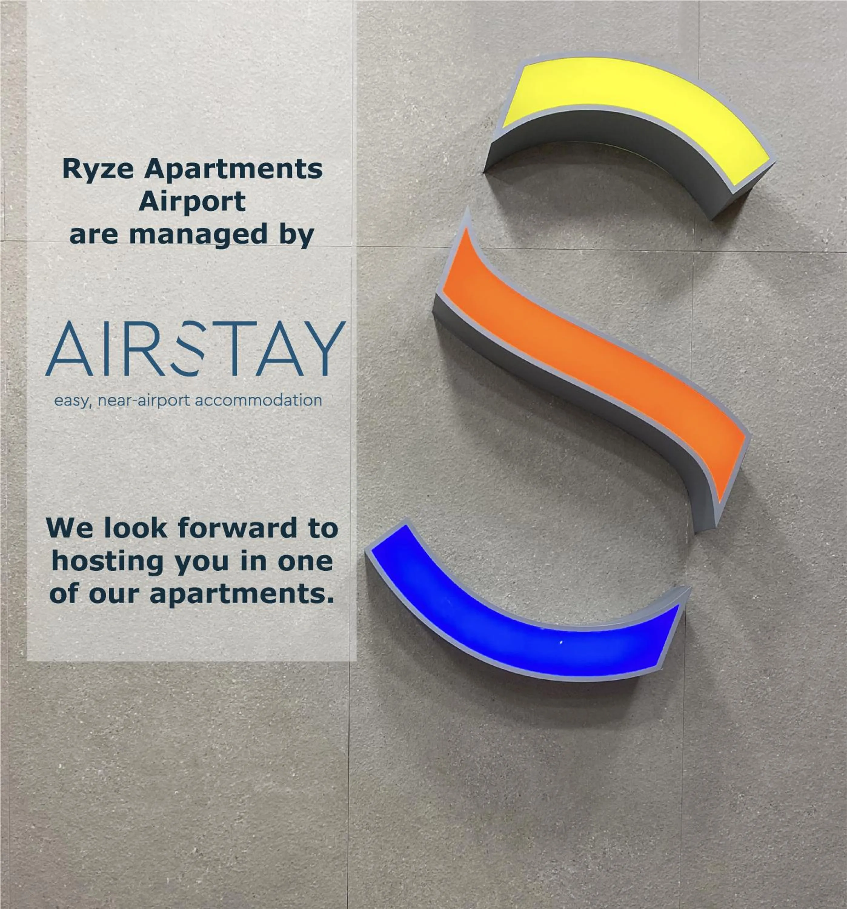 Logo/Certificate/Sign in Ryze Apartments Airport by Airstay