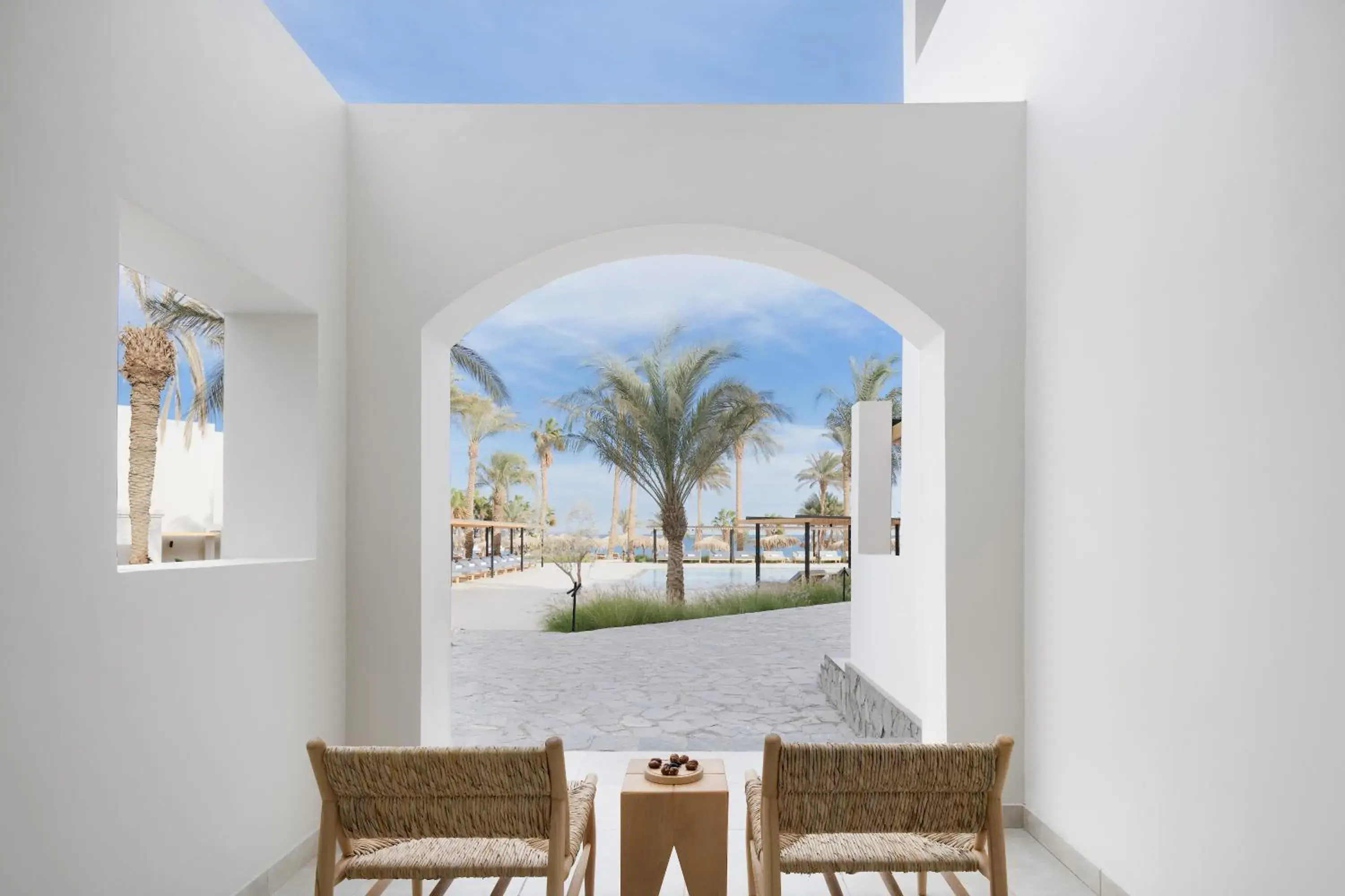 Deluxe Twin Room with Pool Access in Serry Beach Resort Deluxe Twin Room with Pool Access in Serry Beach Resort