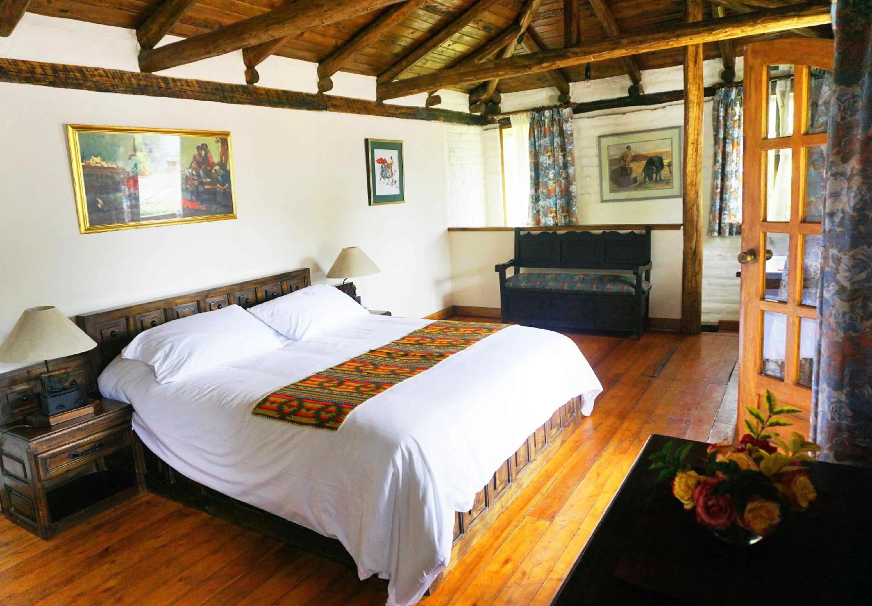 Bed in Hacienda Hostería San Luis