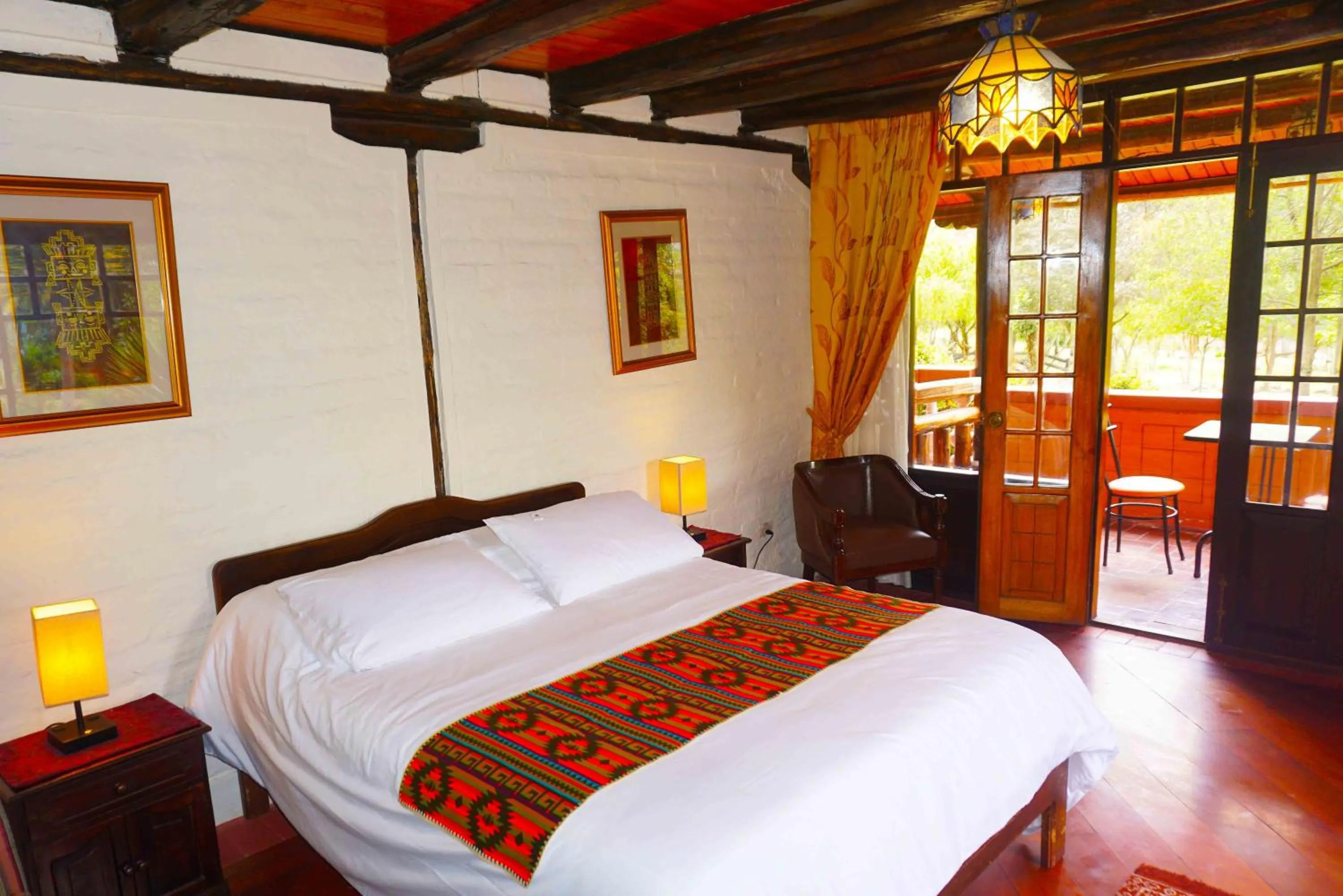 Bed in Hacienda Hostería San Luis