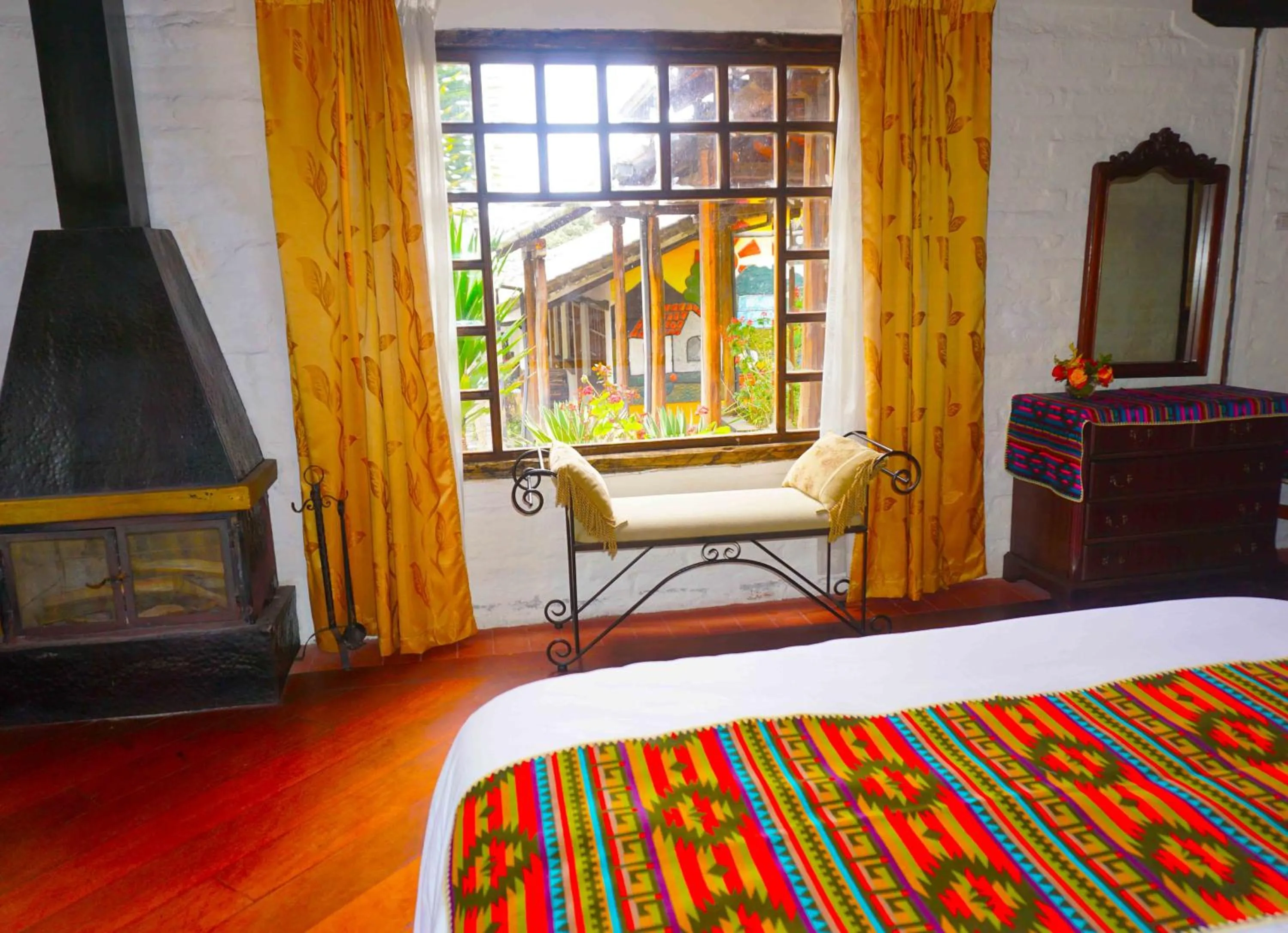 Bed in Hacienda Hostería San Luis