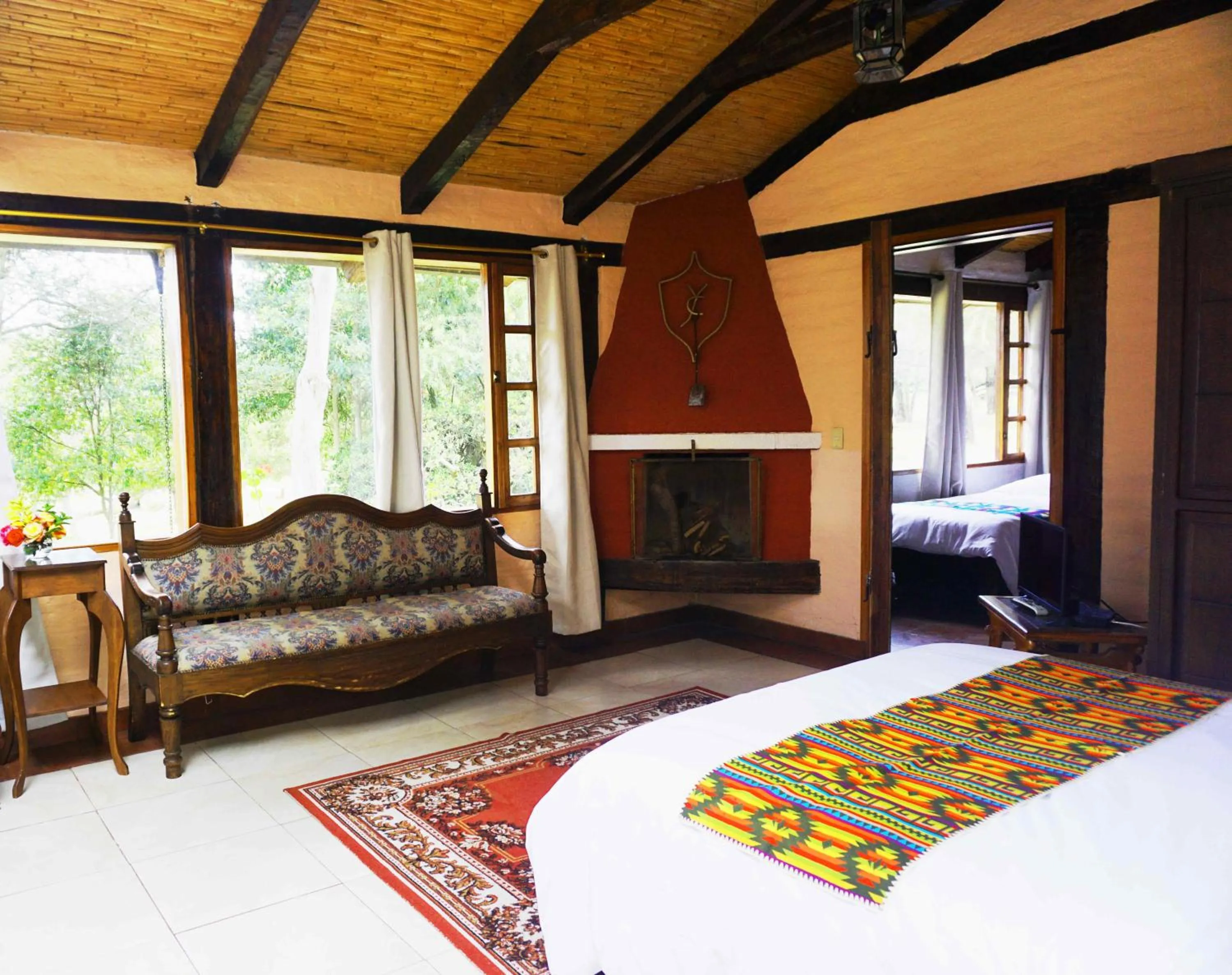 Bed in Hacienda Hostería San Luis