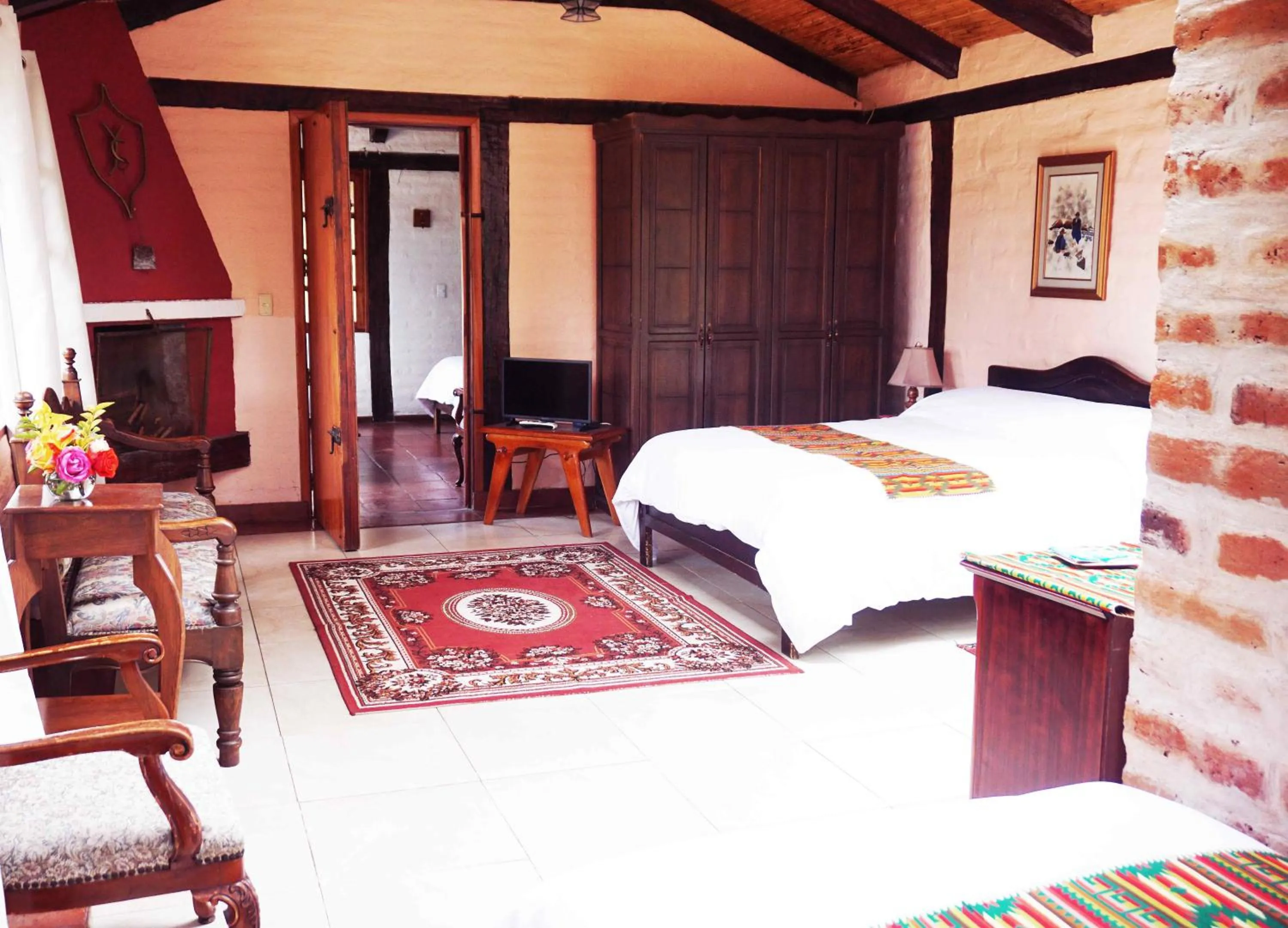 Bed in Hacienda Hostería San Luis