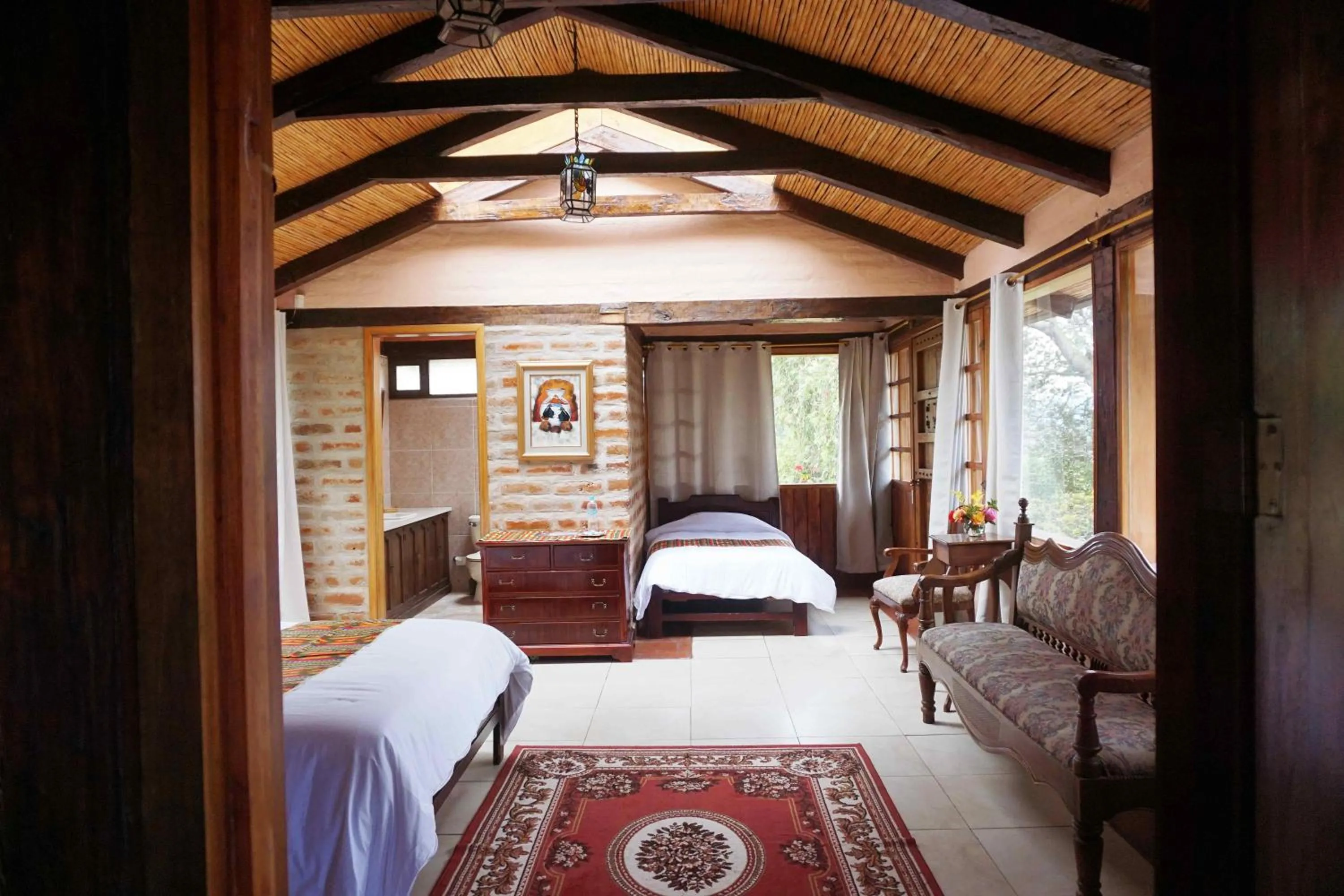 Bed in Hacienda Hostería San Luis