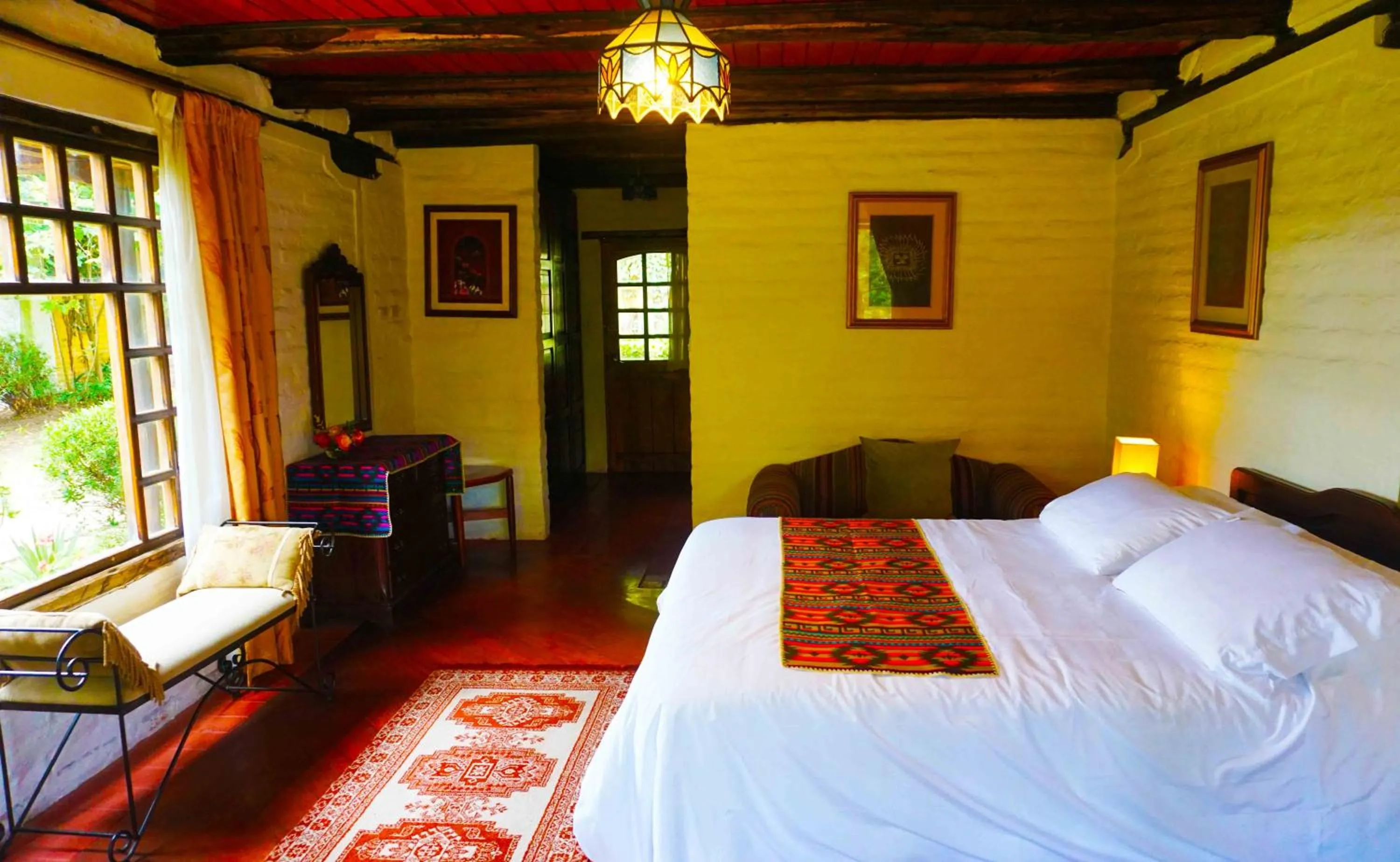 Bed in Hacienda Hostería San Luis