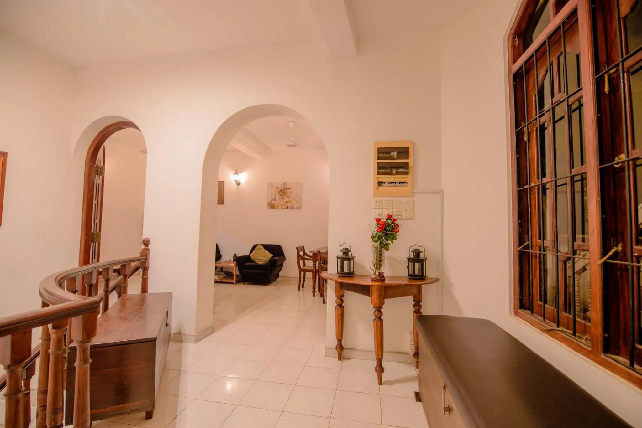 Communal lounge/ TV room in Muhsin Villa - Galle Fort