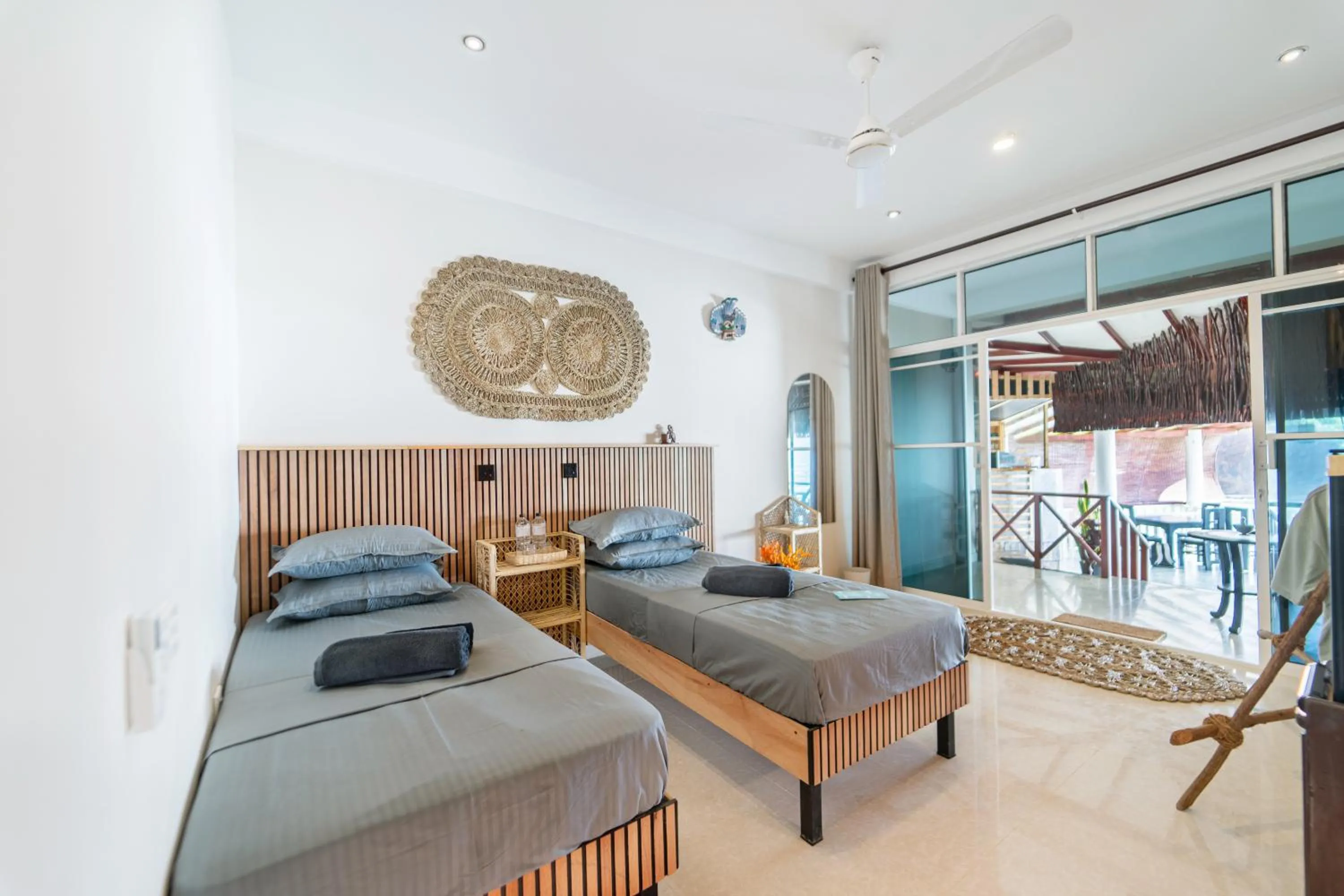 Living room, Bed in We Are Surfers Hotel