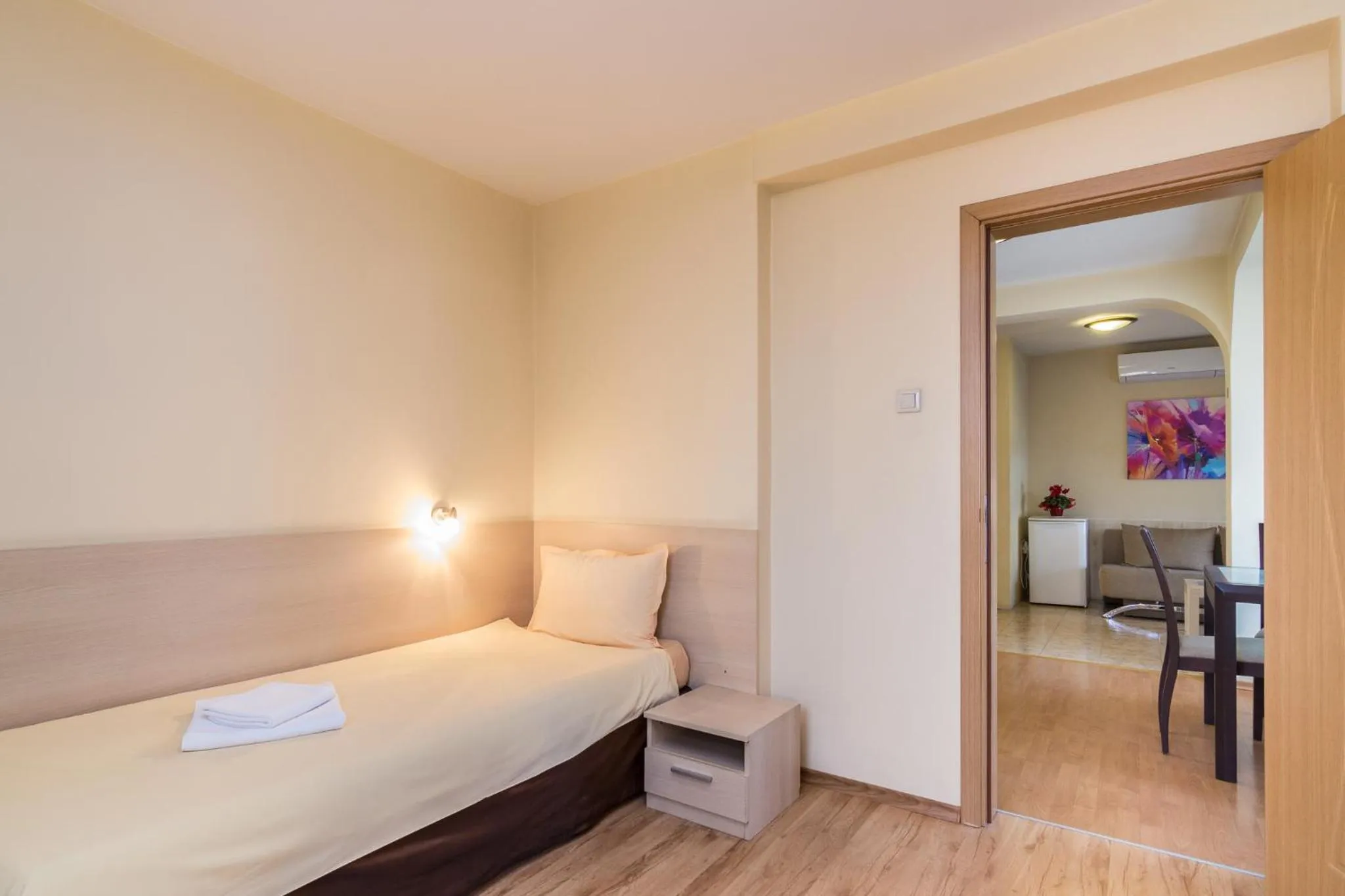 Bed in Family Hotel Madrid