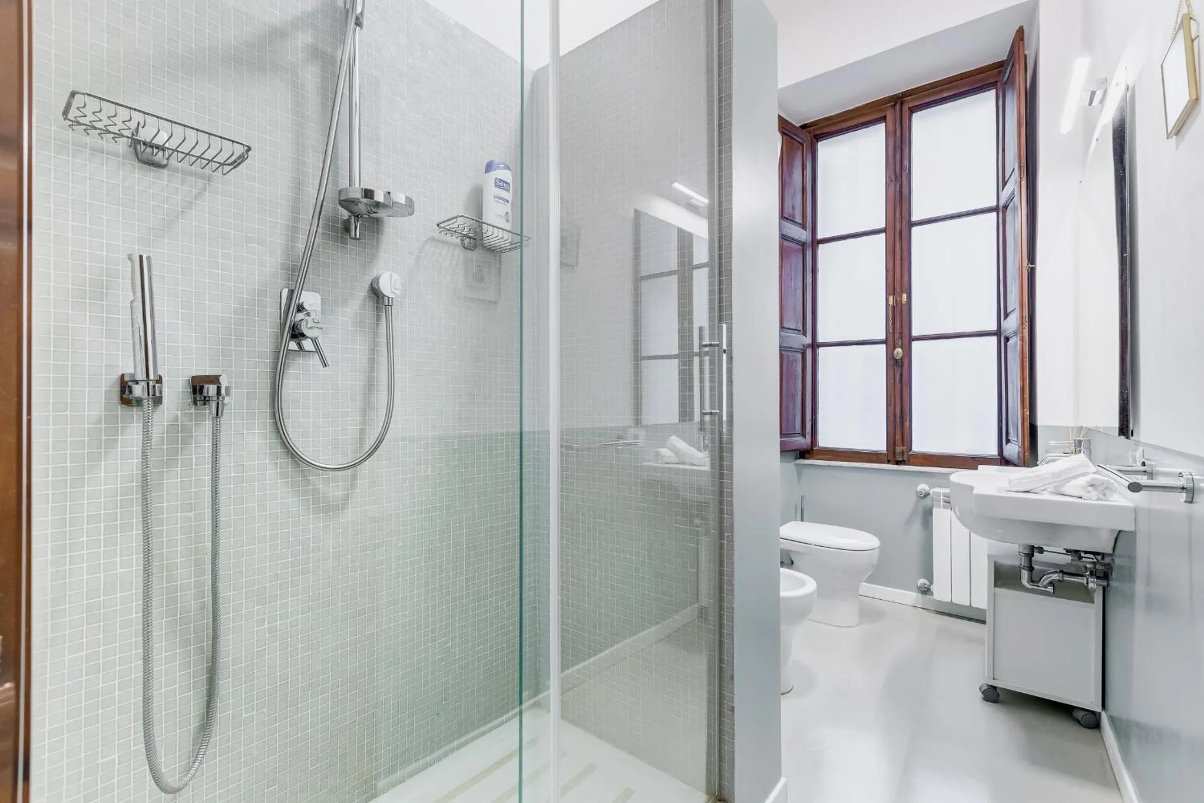 Shower in Colosseo Exclusive House by Premium Suites Collection
