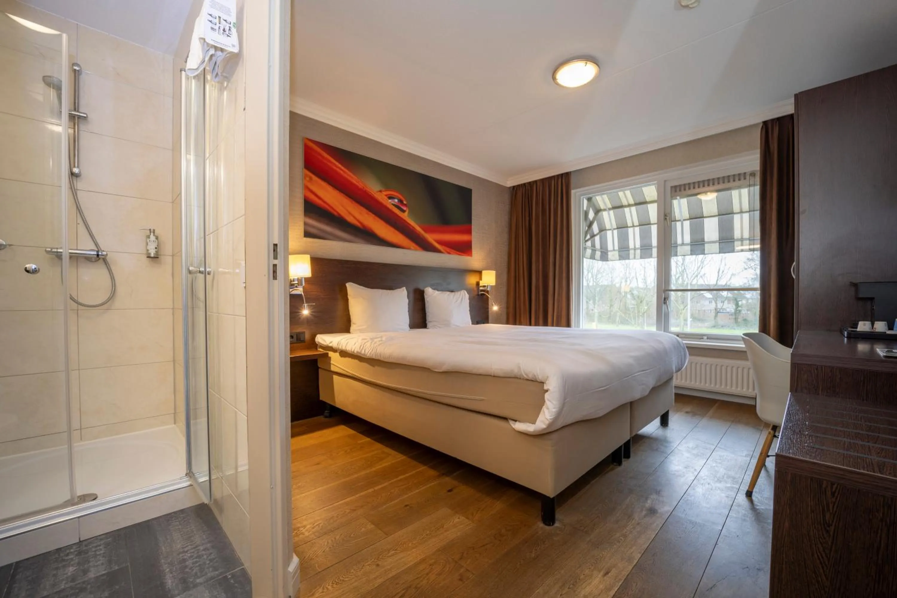 Photo of the whole room, Bed in Fletcher Hotel-Restaurant Arneville-Middelburg