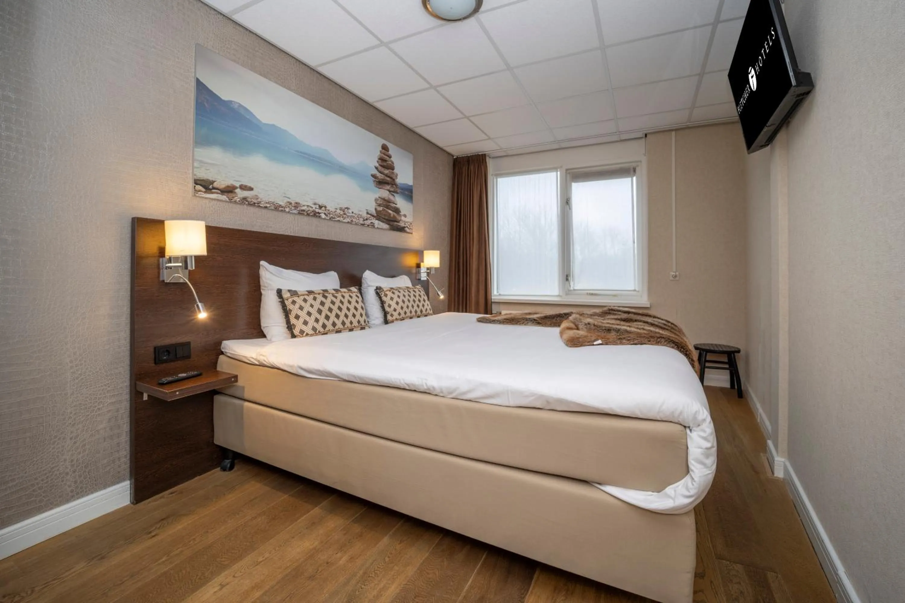 Bedroom, Bed in Fletcher Hotel-Restaurant Arneville-Middelburg