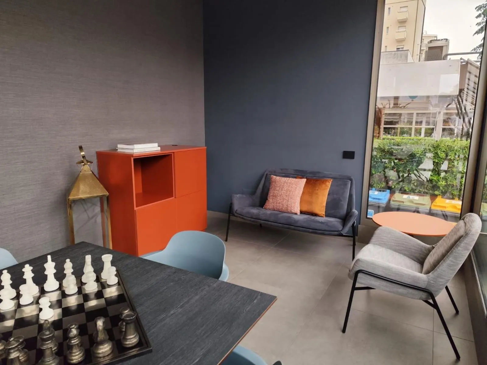 Communal lounge/ TV room in Hotel Sporting Riccione