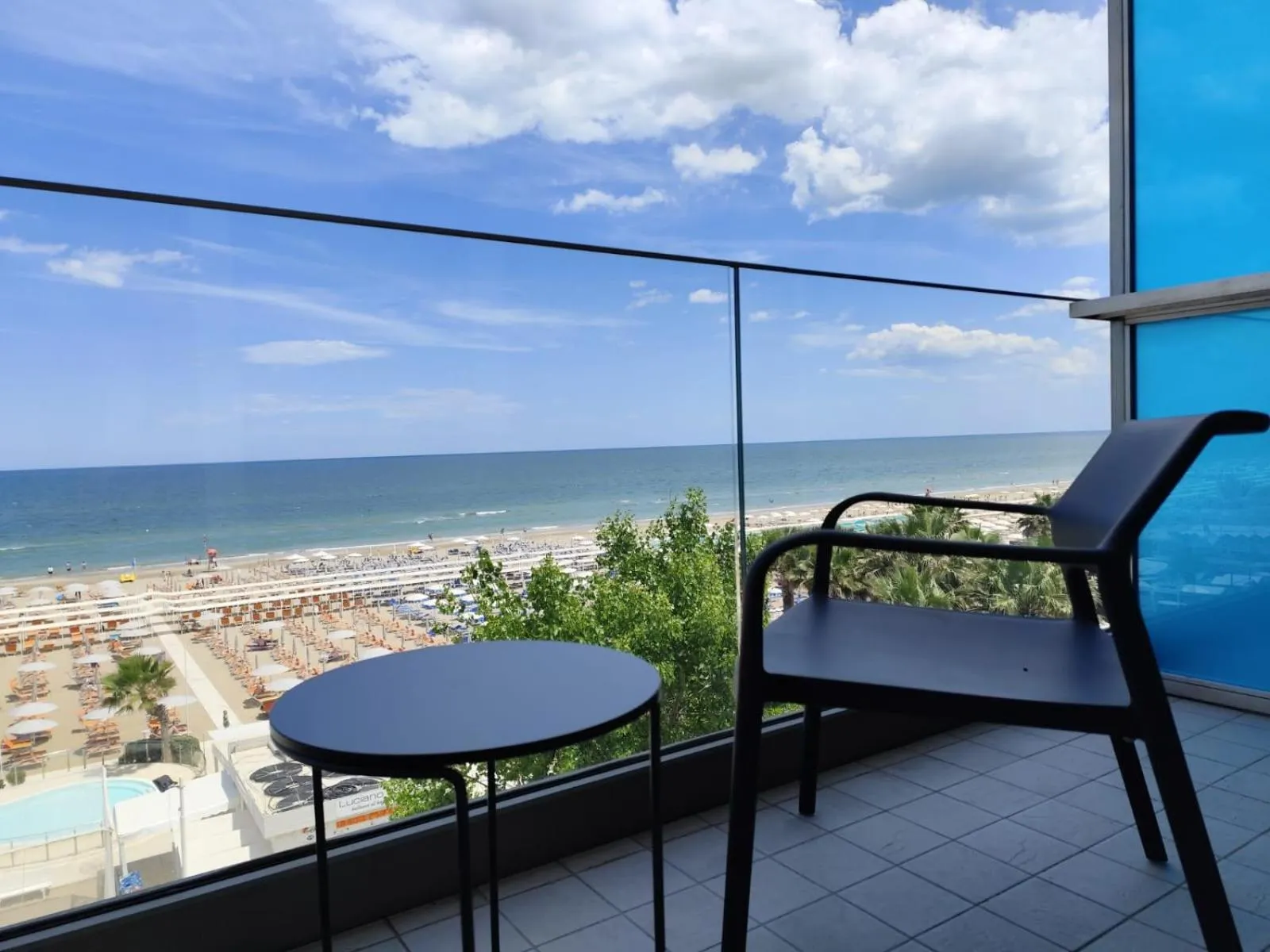 Sea view in Hotel Sporting Riccione