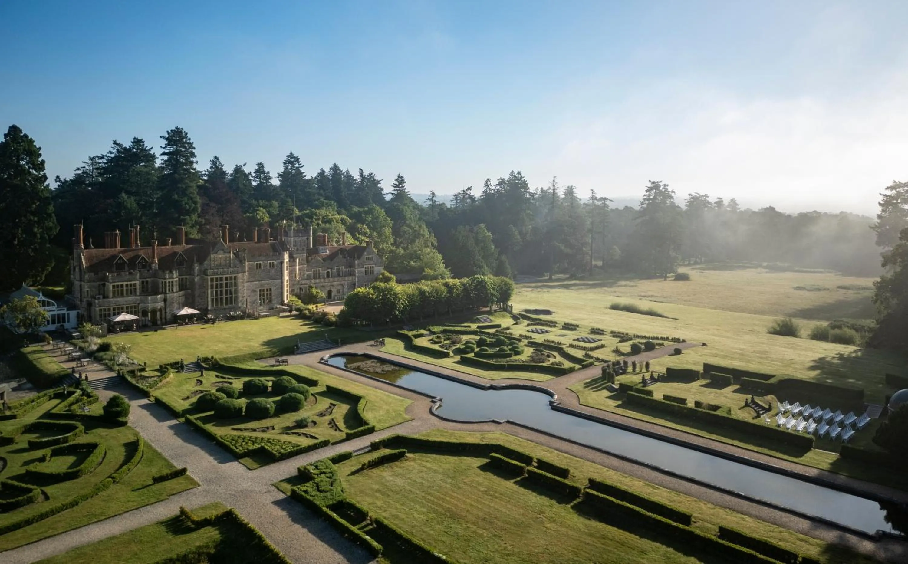 Bird's eye view in Rhinefield House Hotel