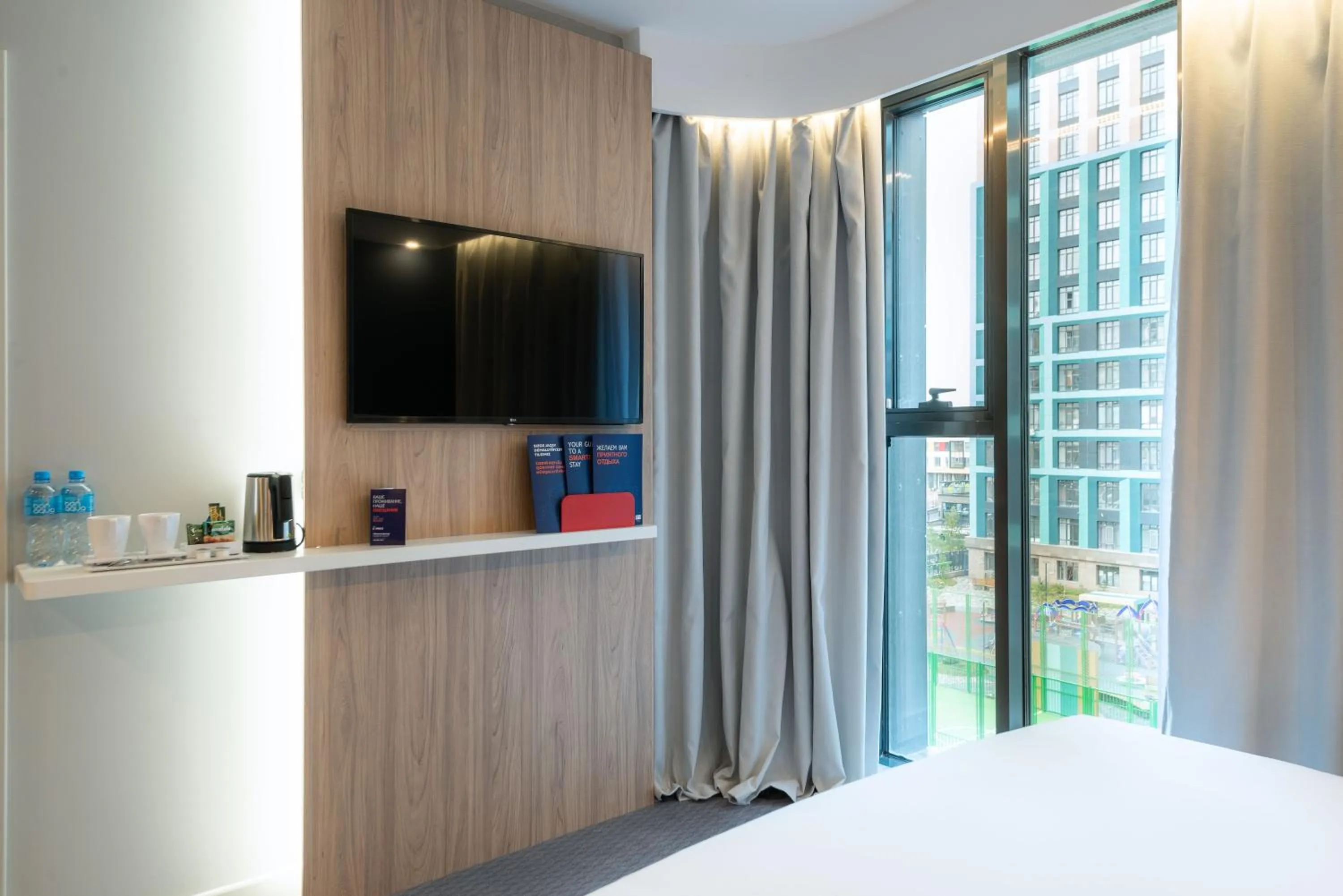 View (from property/room), Bed in Holiday Inn Express - Astana - Turan by IHG