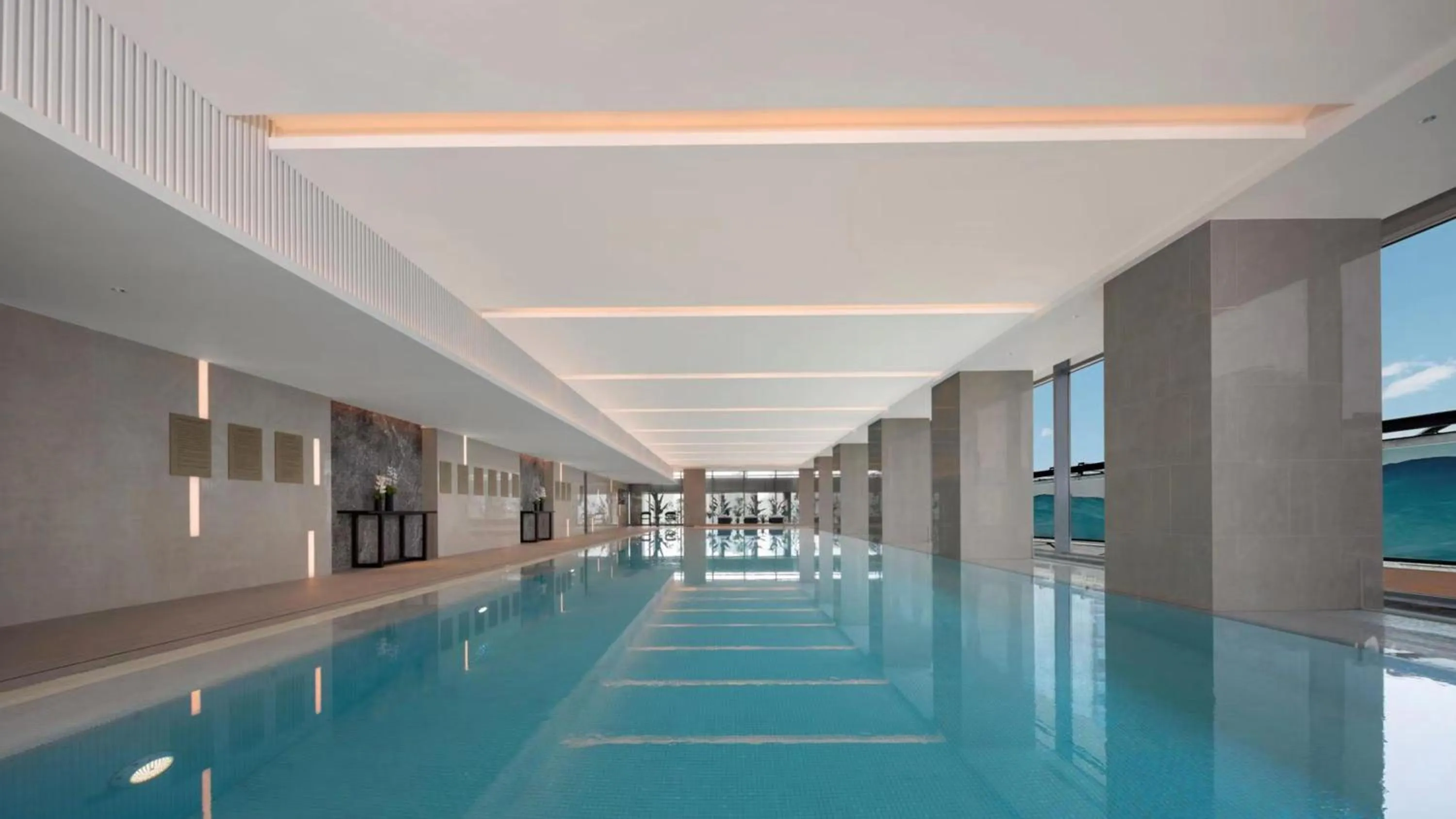 Swimming pool in Crowne Plaza Hangzhou Linping by IHG