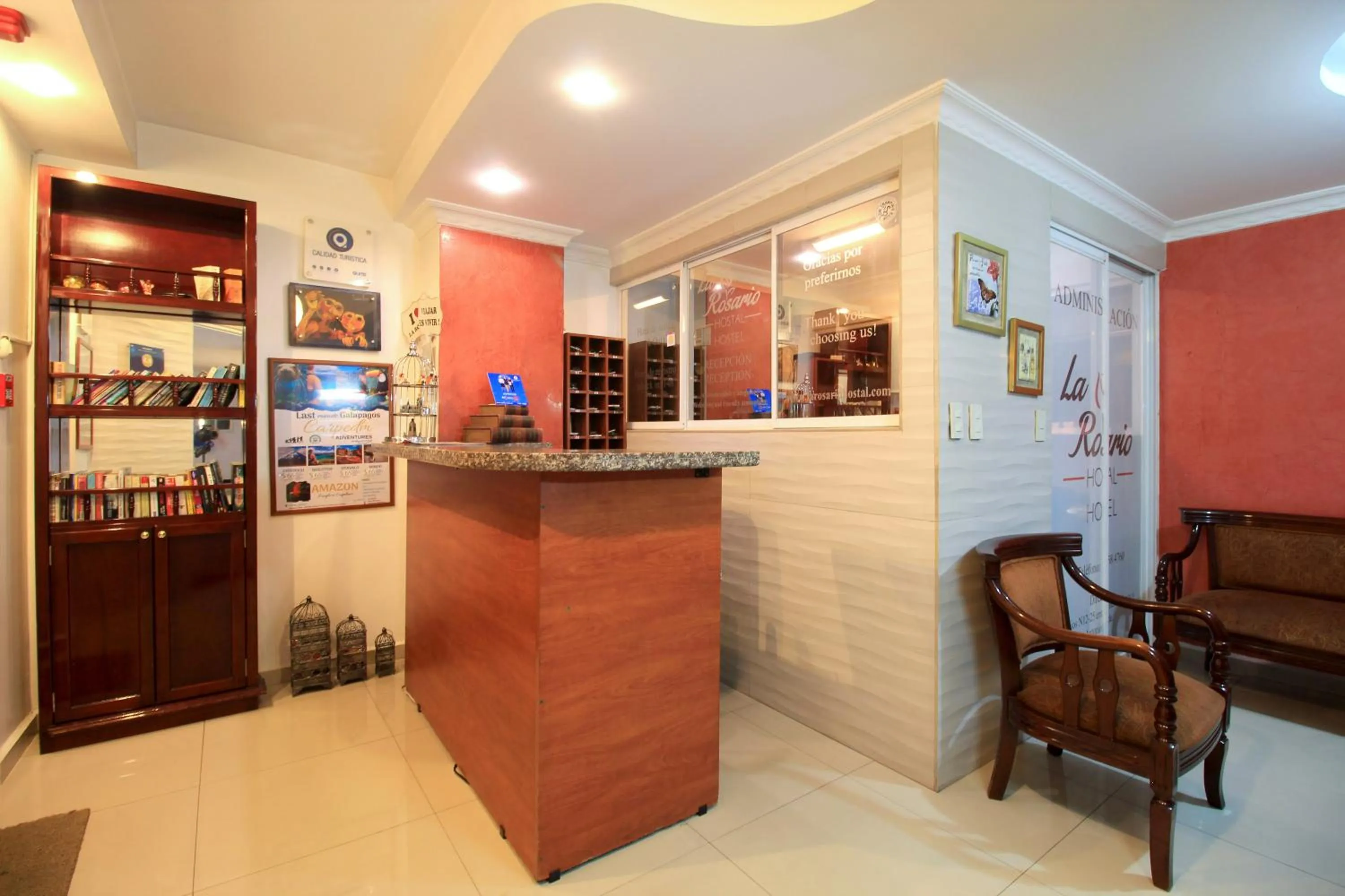 Lobby or reception in La Rosario Hotel