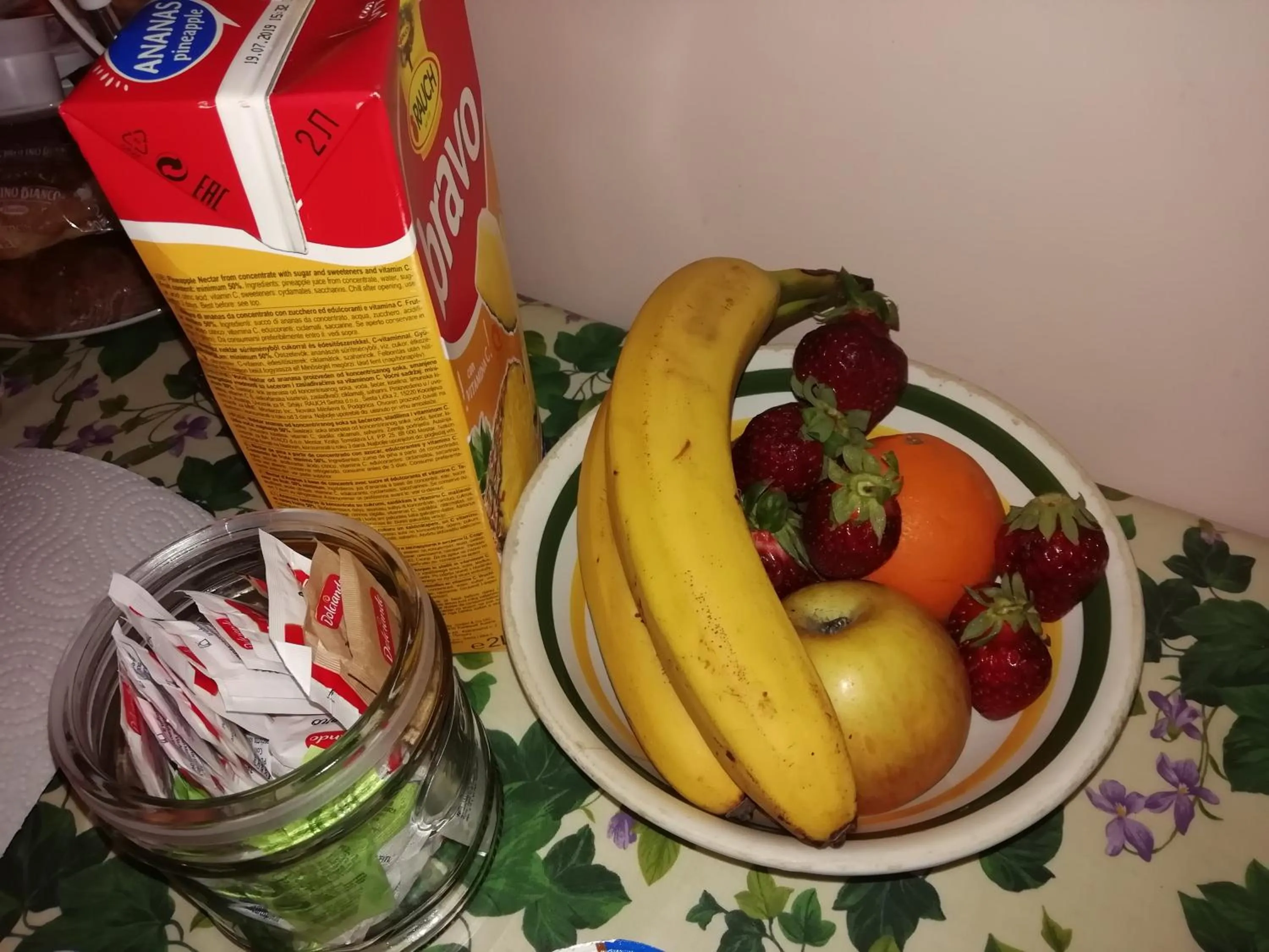 Food and drinks in B&B Villa Claudia