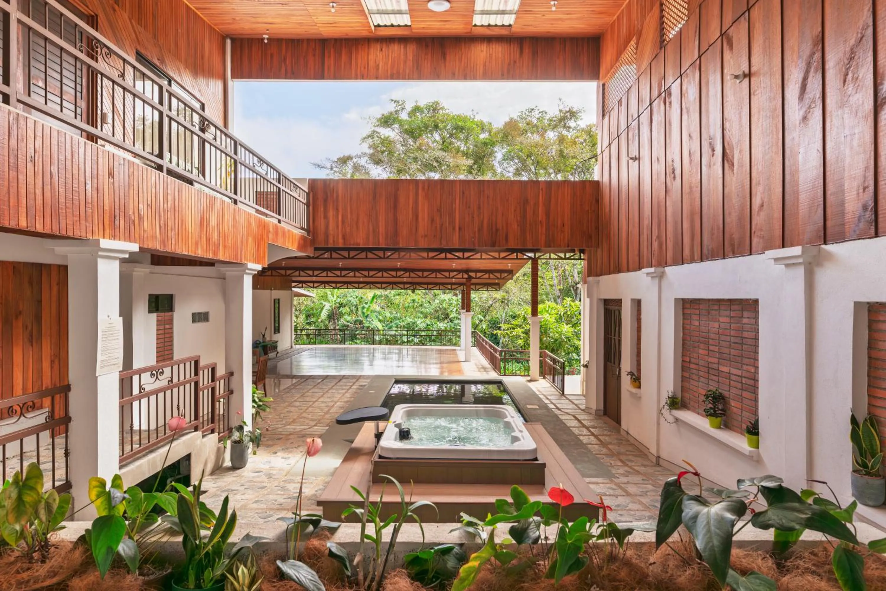 Patio in Hotel Ribera La Paz