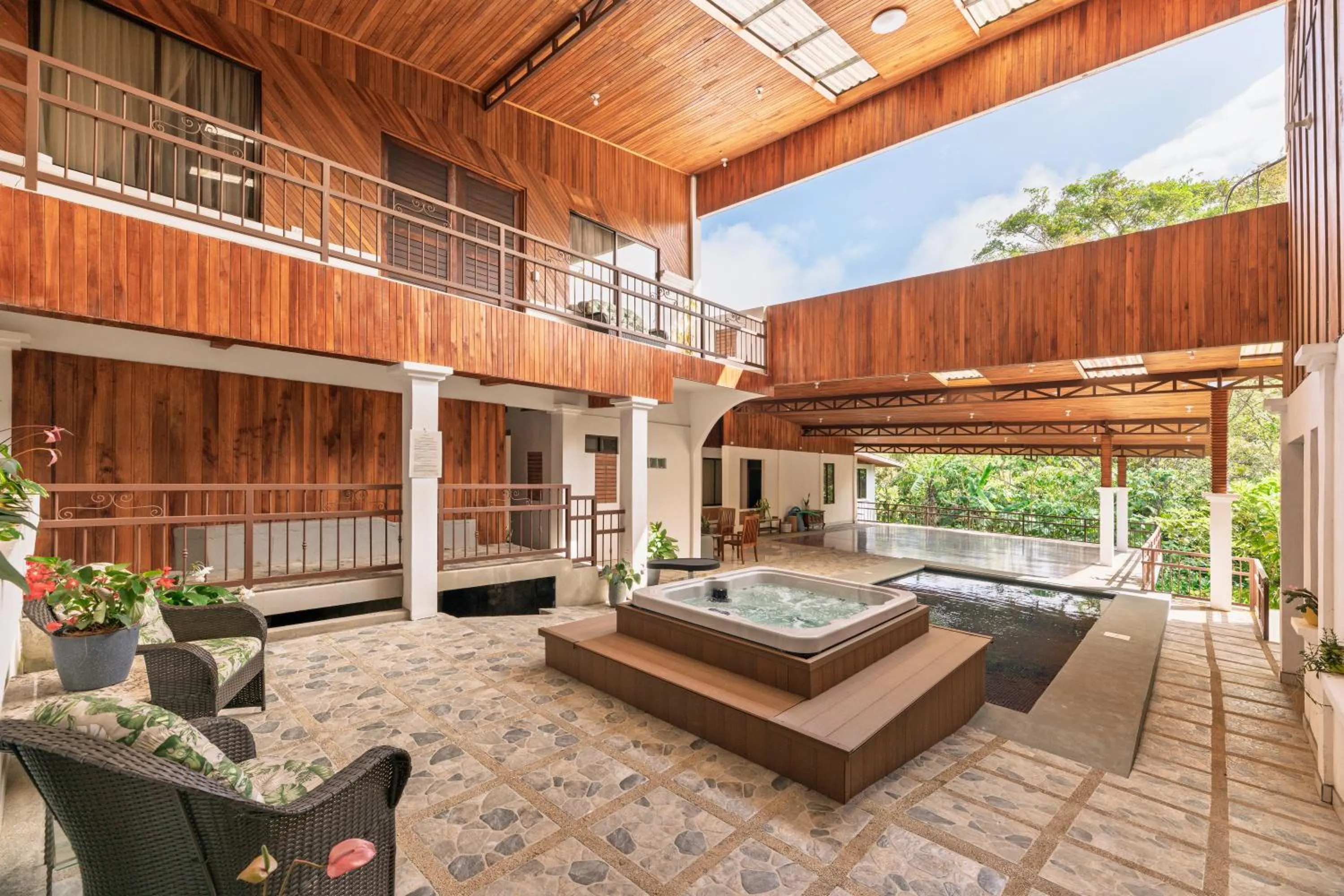 Patio in Hotel Ribera La Paz