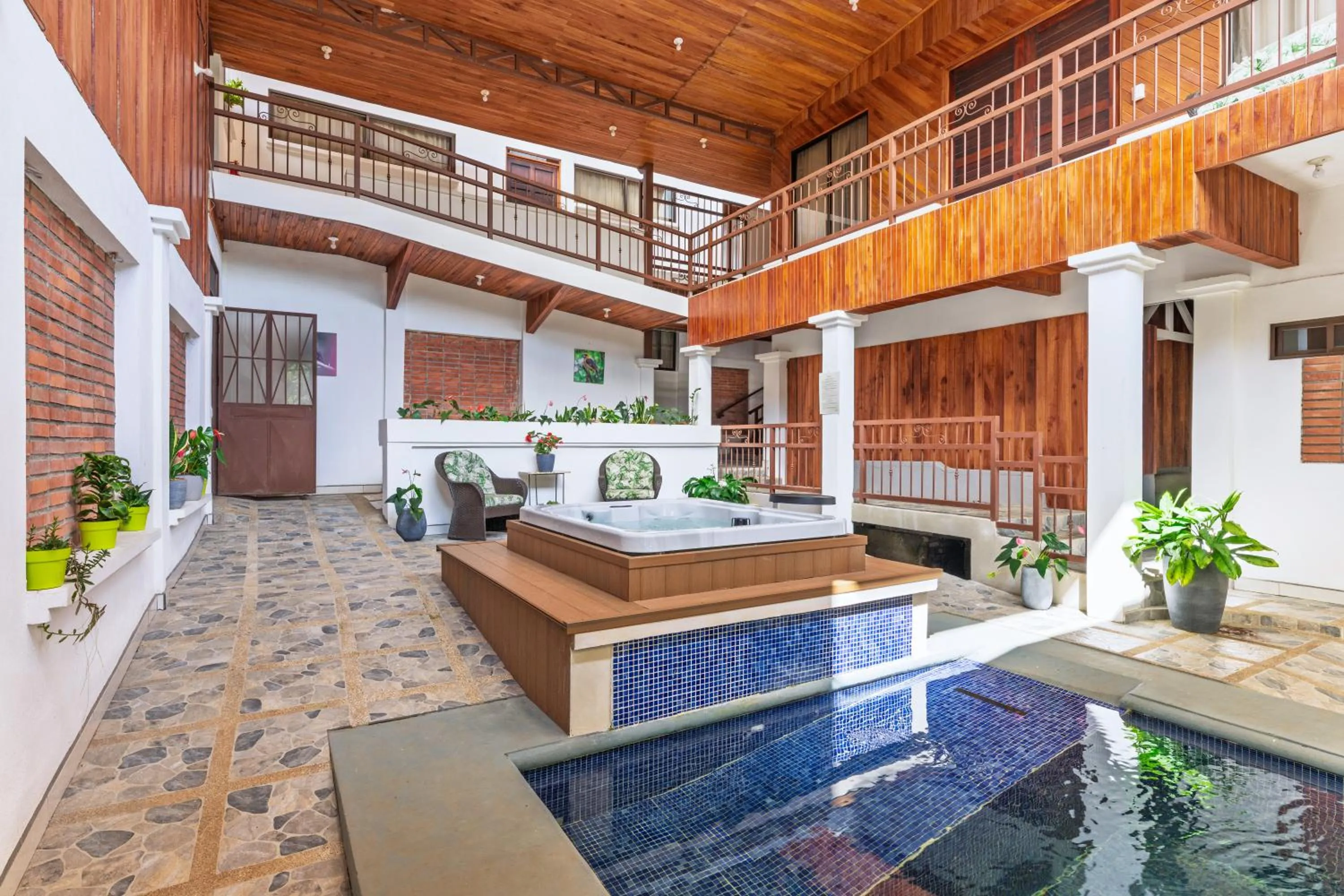 Patio in Hotel Ribera La Paz