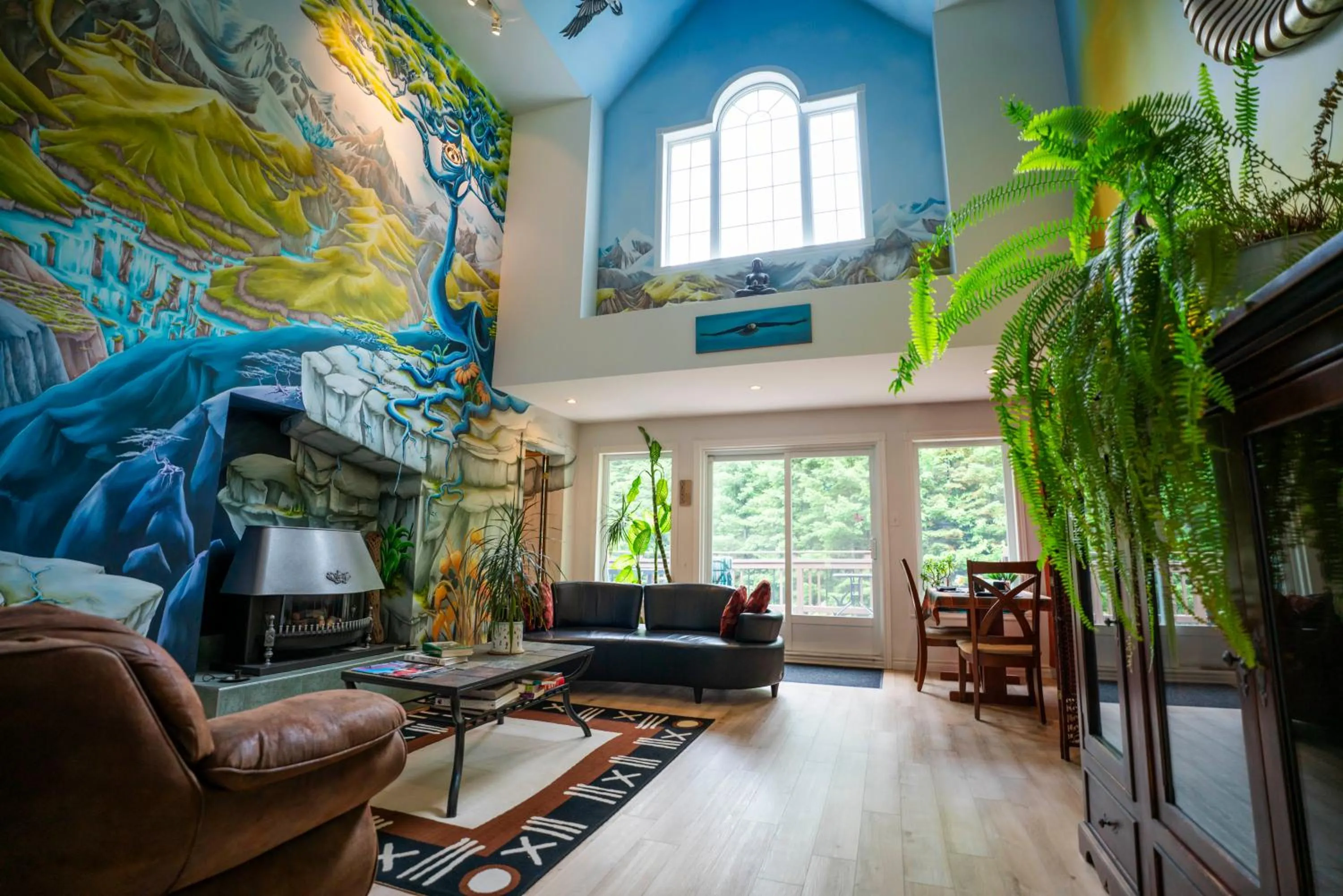 Living room in Gîte Crystal Inn
