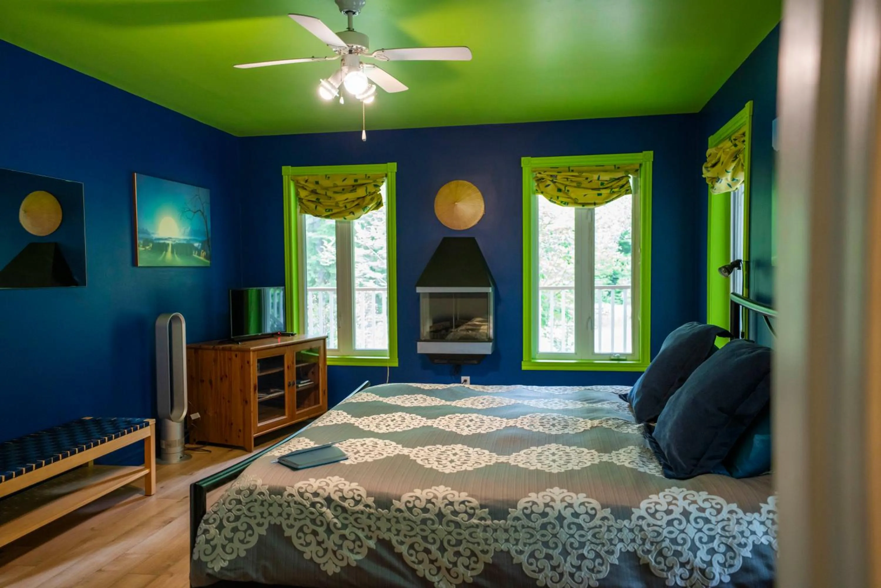 Bed in Gîte Crystal Inn